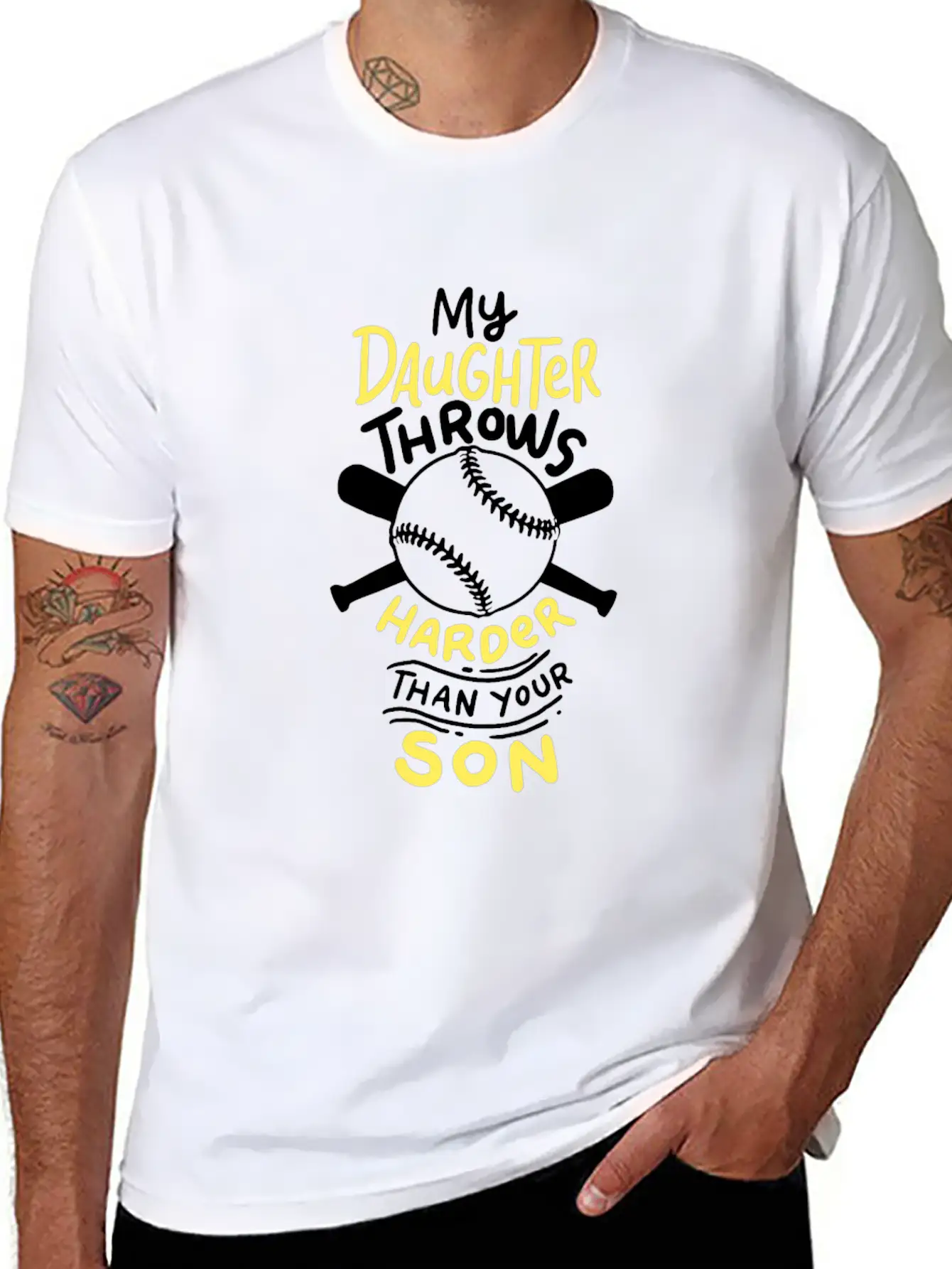 Softball: My Daughter Throws Harder Than Your Son Soft Cotton Short Sleeve Tee ¨C Unisex Wardrobe Staple