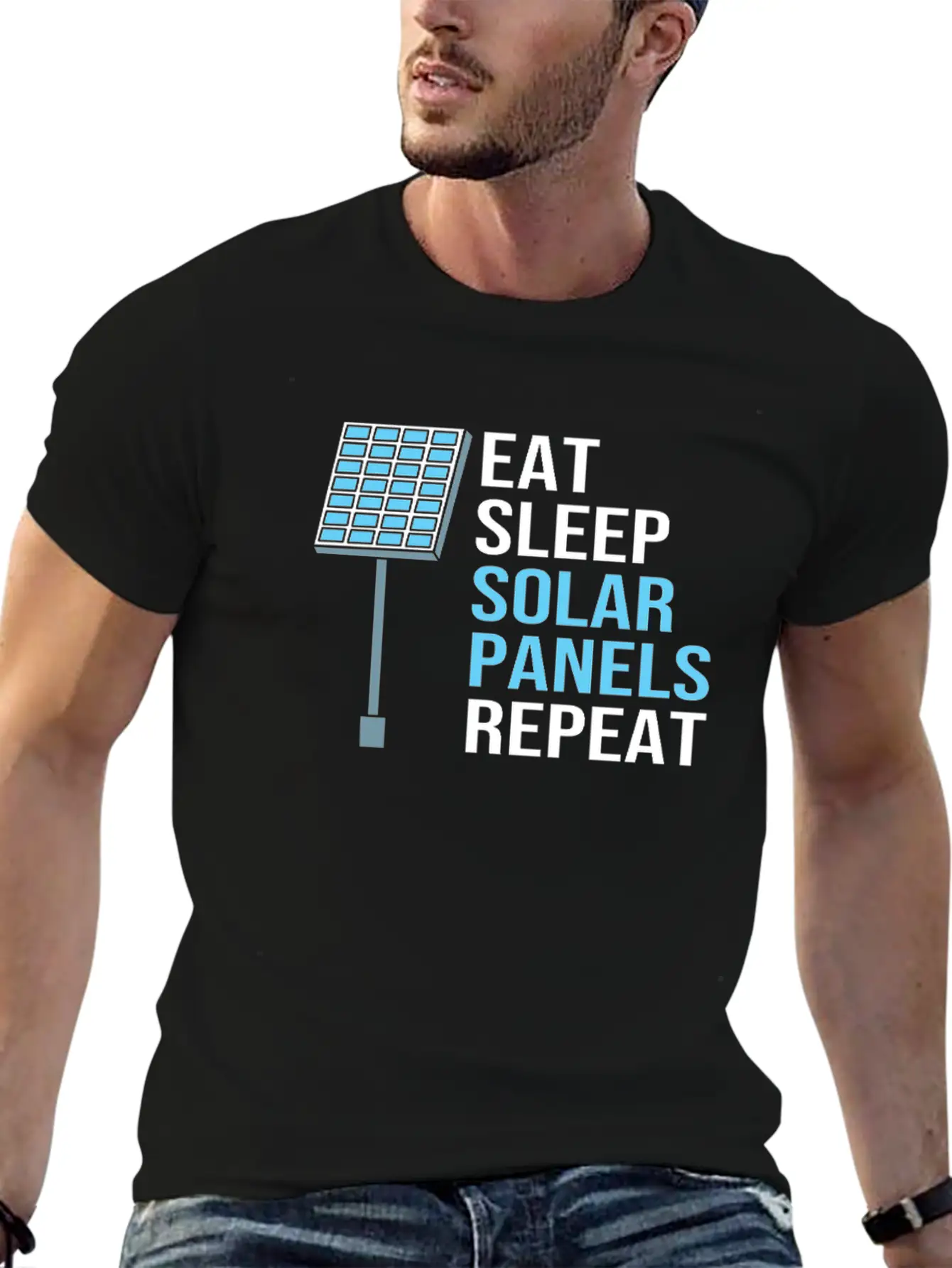 Solar Energy Sun Solar Panels Essential Cotton Tee For Daily Outfits ¨C Unisex Style