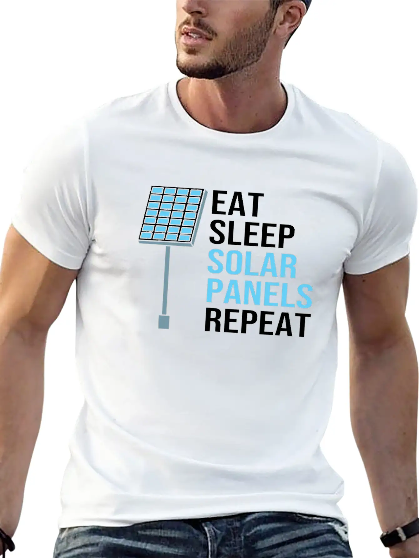 Solar Energy Sun Solar Panels Essential Cotton Tee For Daily Outfits ¨C Unisex Style