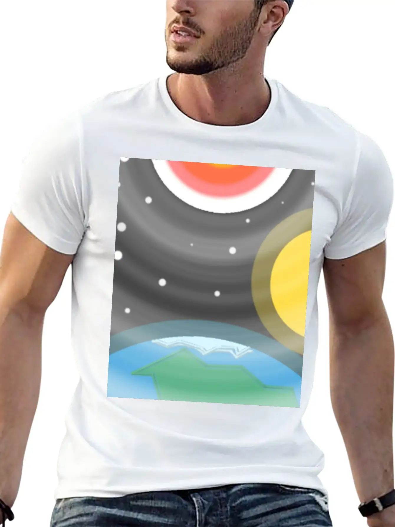 Space And Earth Soft Cotton Short Sleeve Tee ¨C Unisex Wardrobe Staple