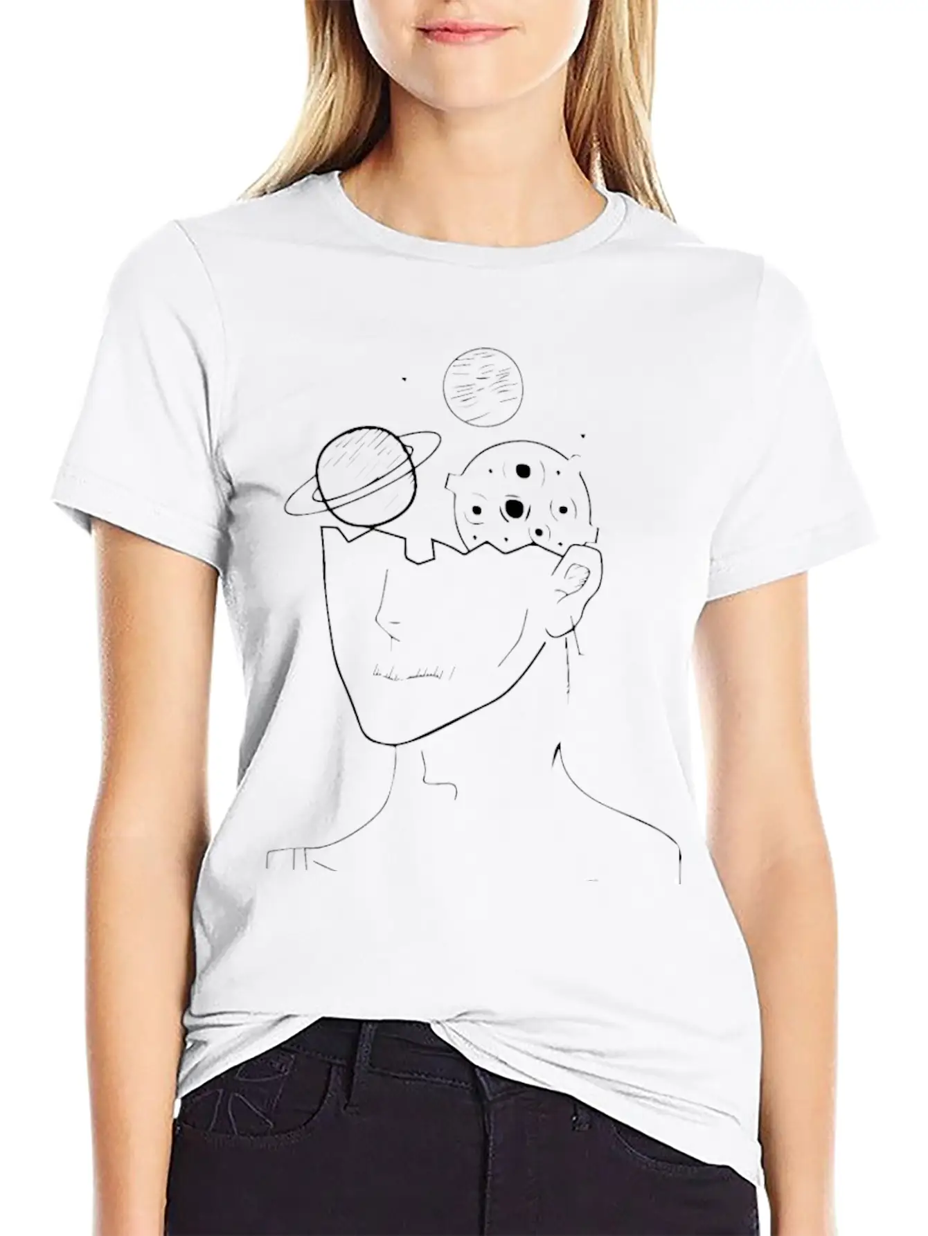 SPACE MIND Soft Cotton Short Sleeve Tee ¨C Unisex Wardrobe Staple