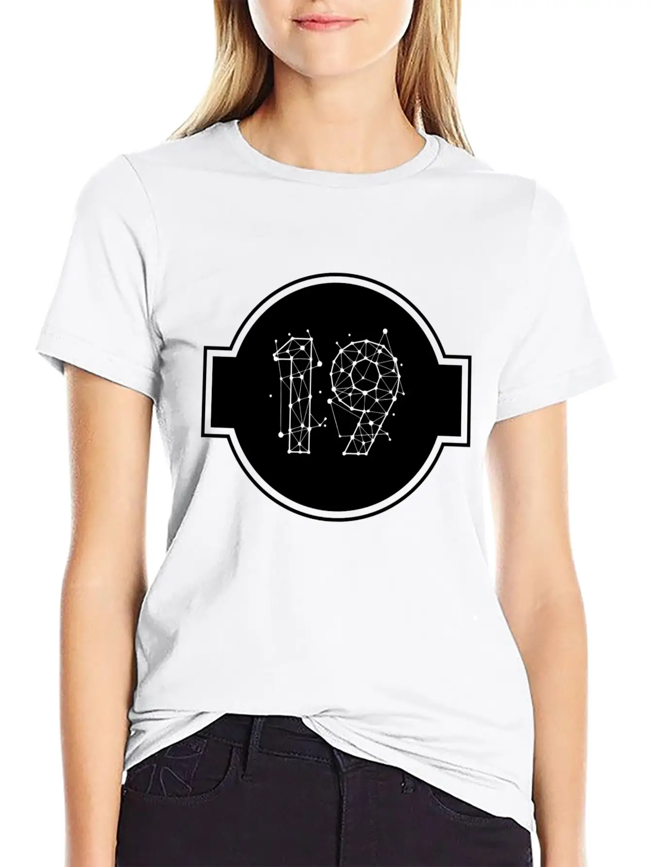 Space Number 19 Essential Cotton Tee For Daily Outfits ¨C Unisex Style