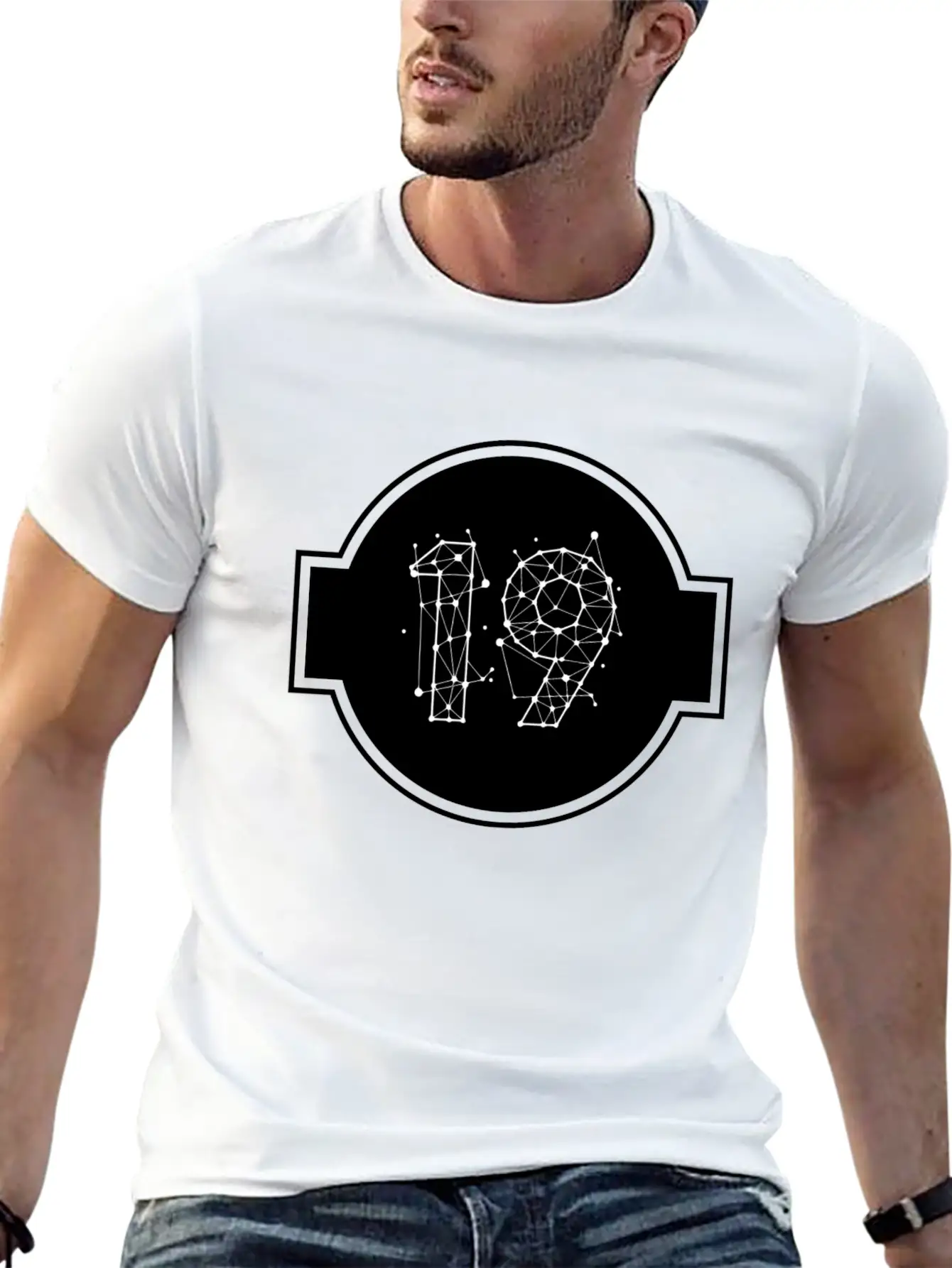 Space Number 19 Essential Cotton Tee For Daily Outfits ¨C Unisex Style