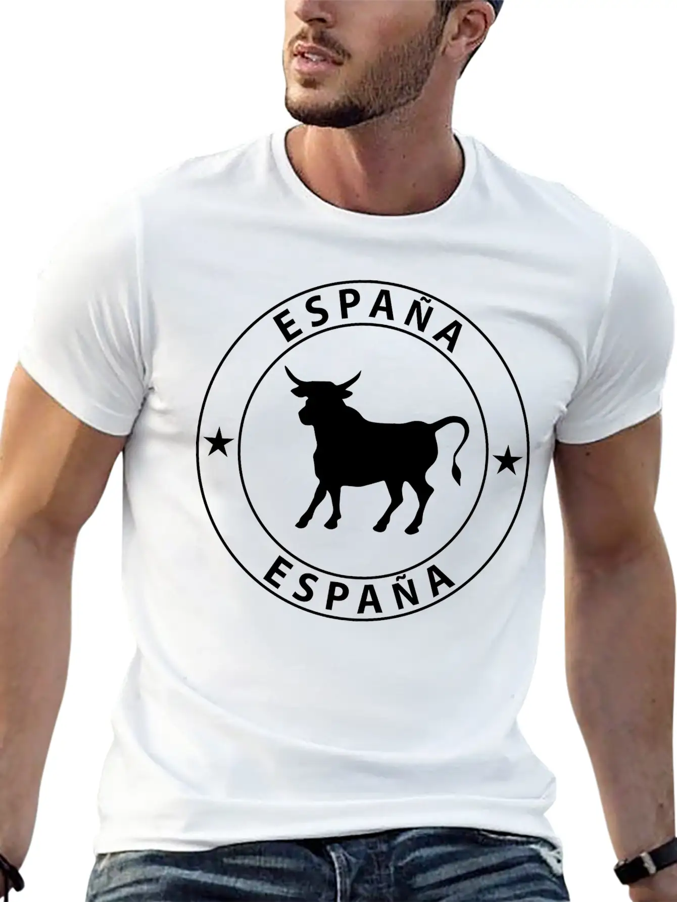 Spain Bull Essential Cotton Tee For Daily Outfits ¨C Unisex Style