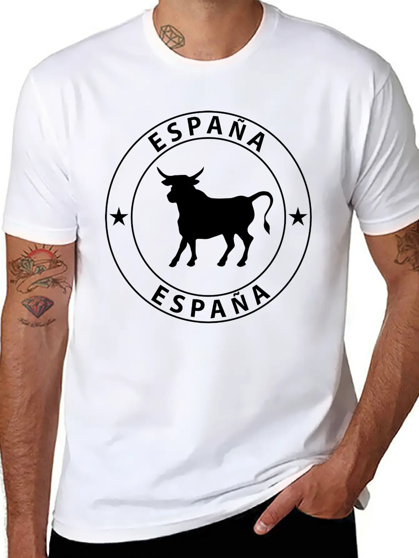 Spain Bull Essential Cotton Tee For Daily Outfits ¨C Unisex Style