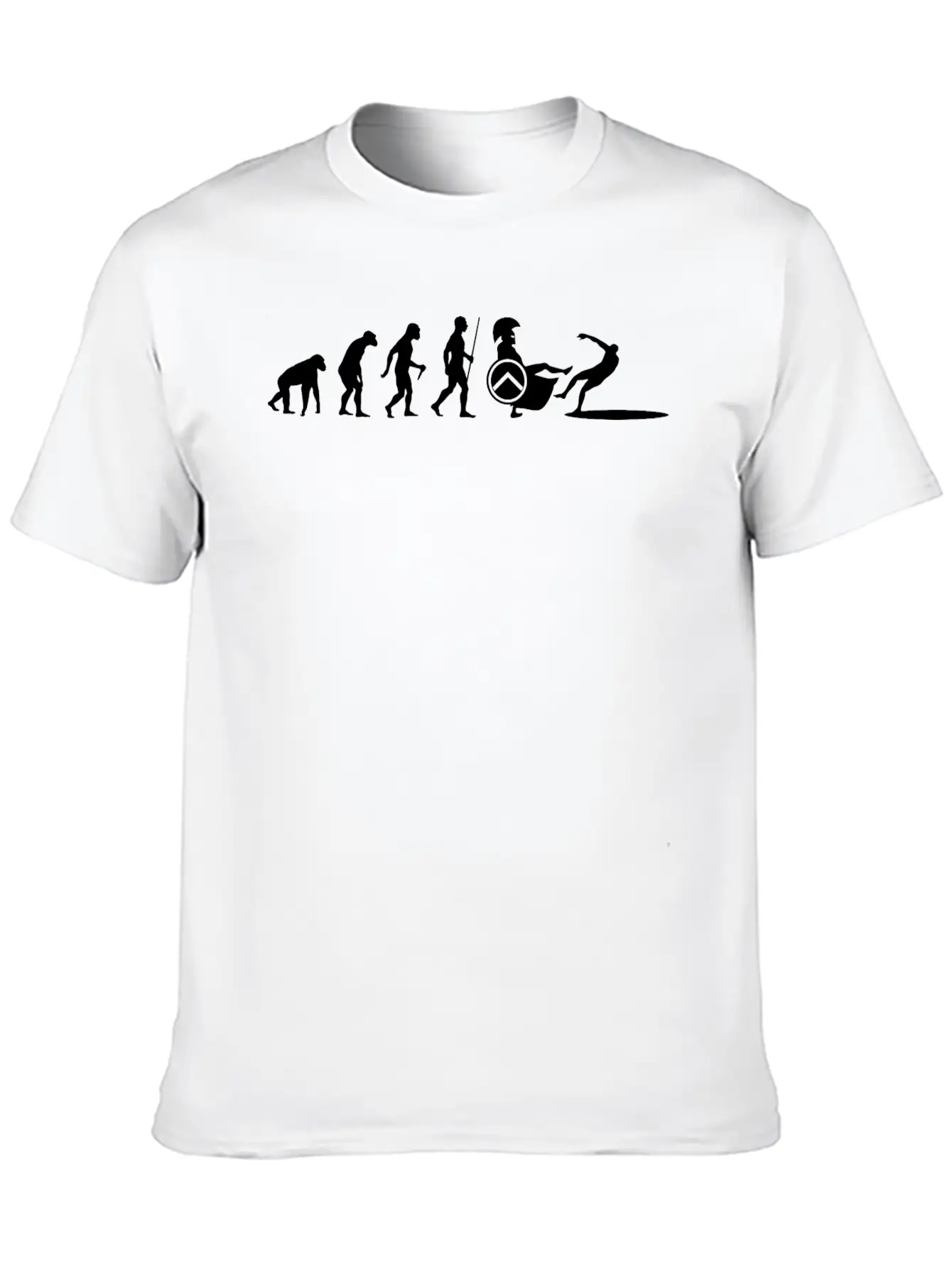 Spartan Fight Sparta Evolution Gift Idea 005-100 Essential Cotton Tee For Daily Outfits ¨C Unisex Style