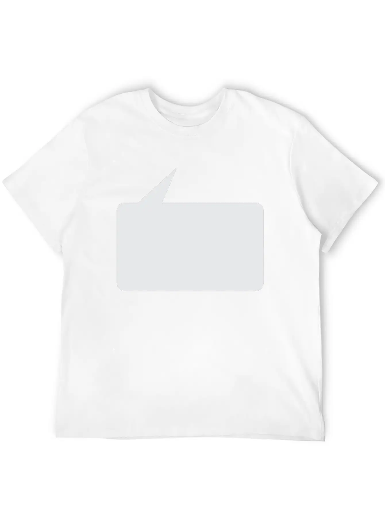 Speech Bubble Balloon, Square Small_1c Essential Cotton Tee For Daily Outfits ¨C Unisex Style