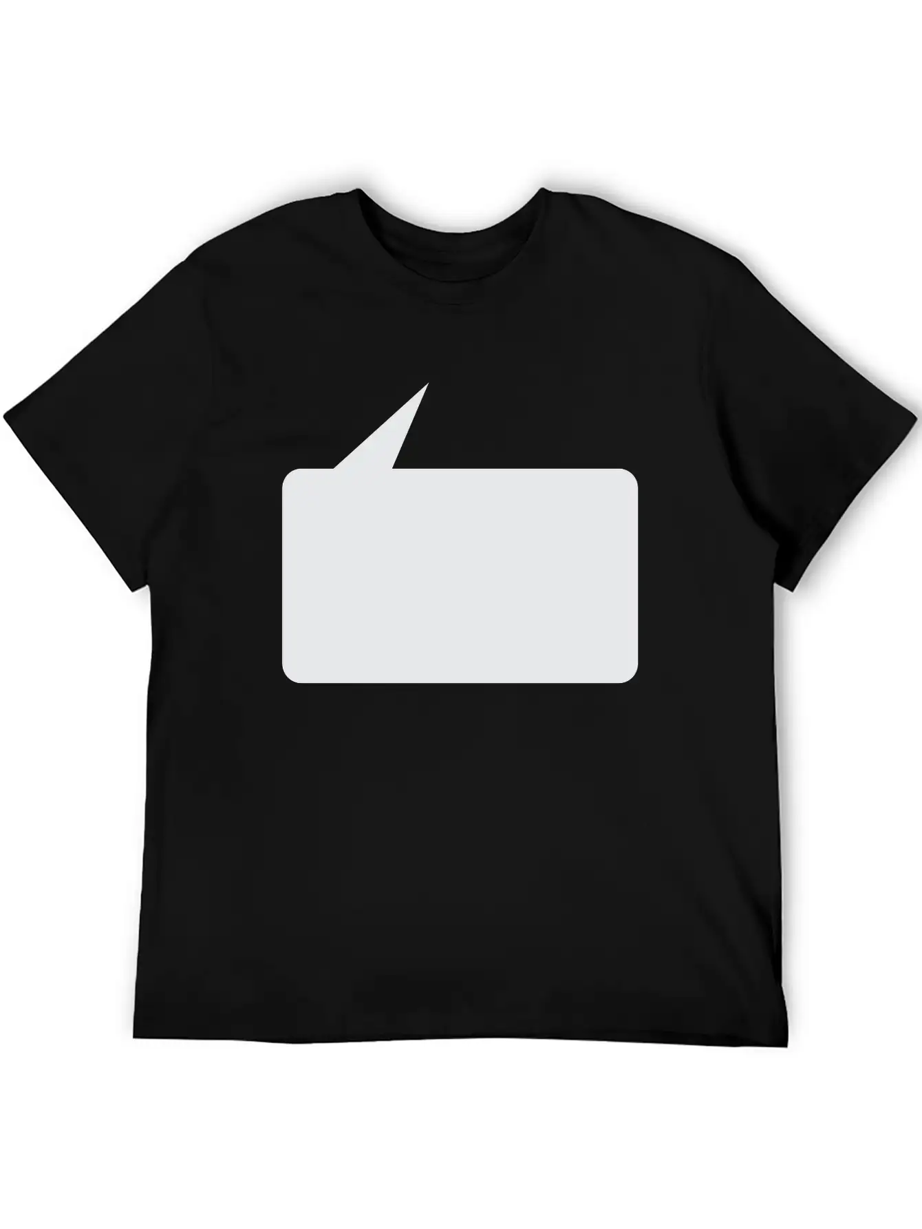 Speech Bubble Balloon, Square Small_1c Essential Cotton Tee For Daily Outfits ¨C Unisex Style