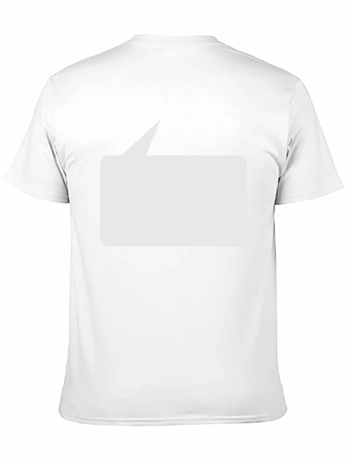 Speech Bubble Balloon, Square Small_1c Essential Cotton Tee For Daily Outfits ¨C Unisex Style