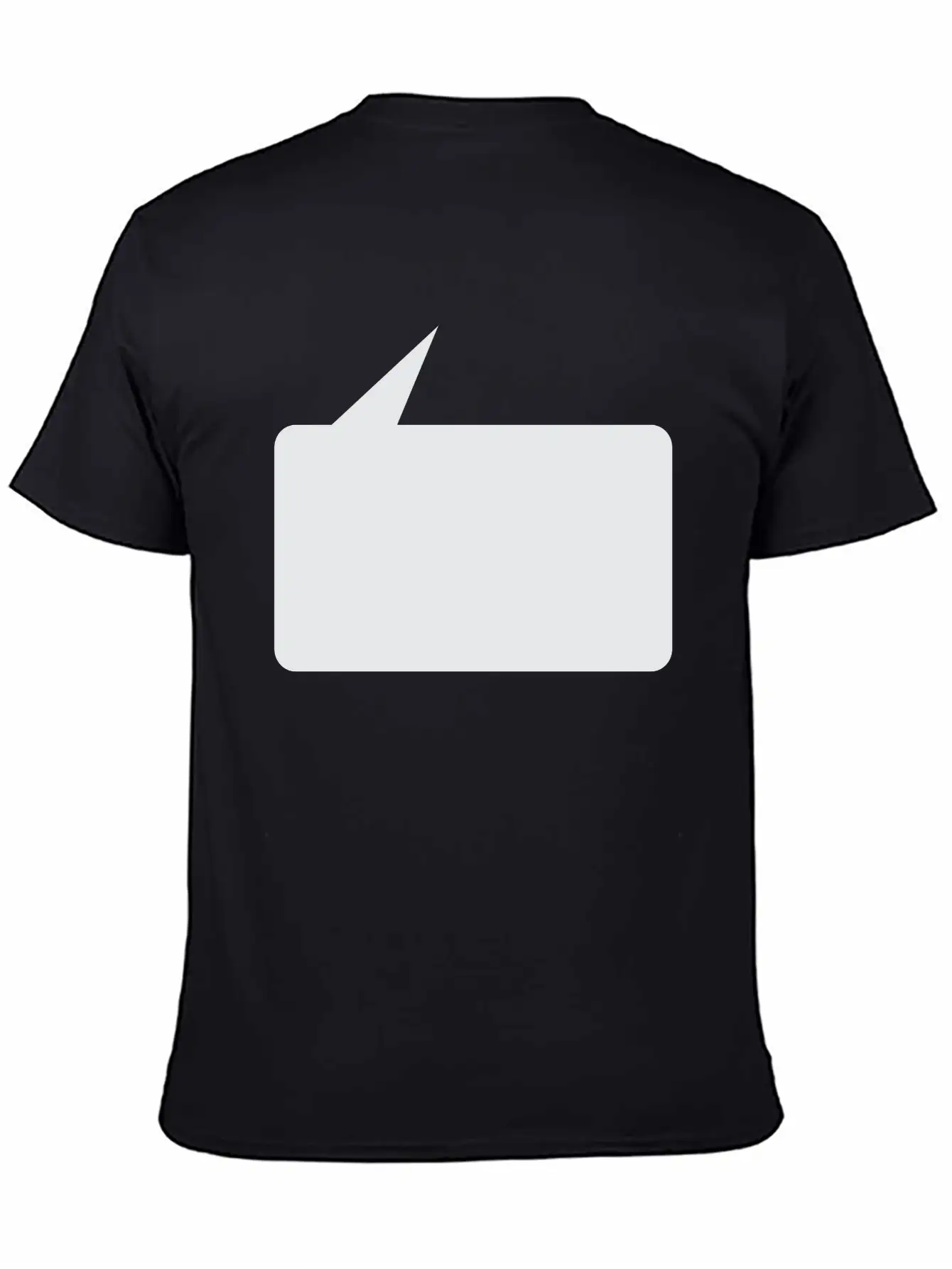 Speech Bubble Balloon, Square Small_1c Essential Cotton Tee For Daily Outfits ¨C Unisex Style