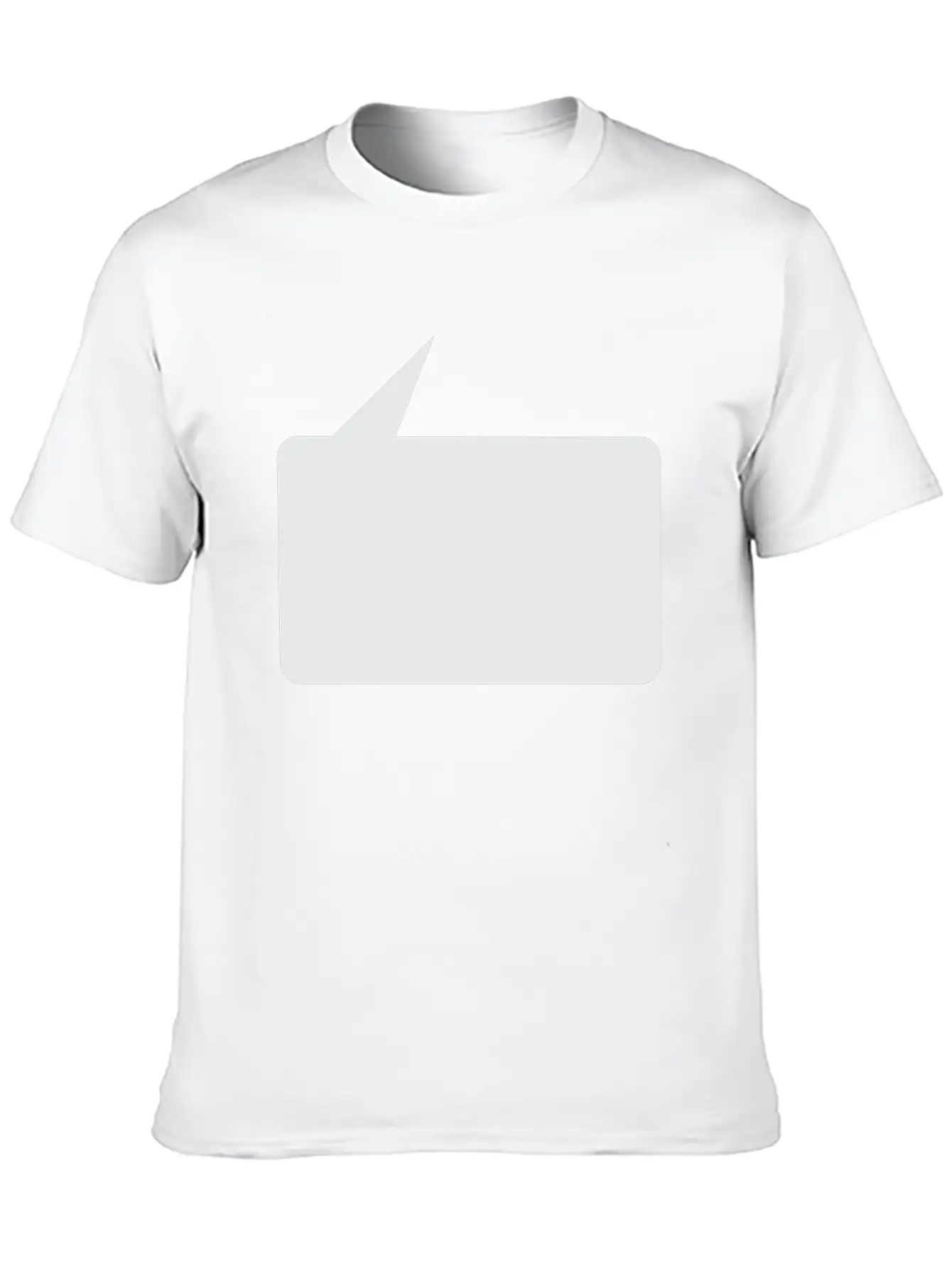 Speech Bubble Balloon, Square Small_1c Essential Cotton Tee For Daily Outfits ¨C Unisex Style