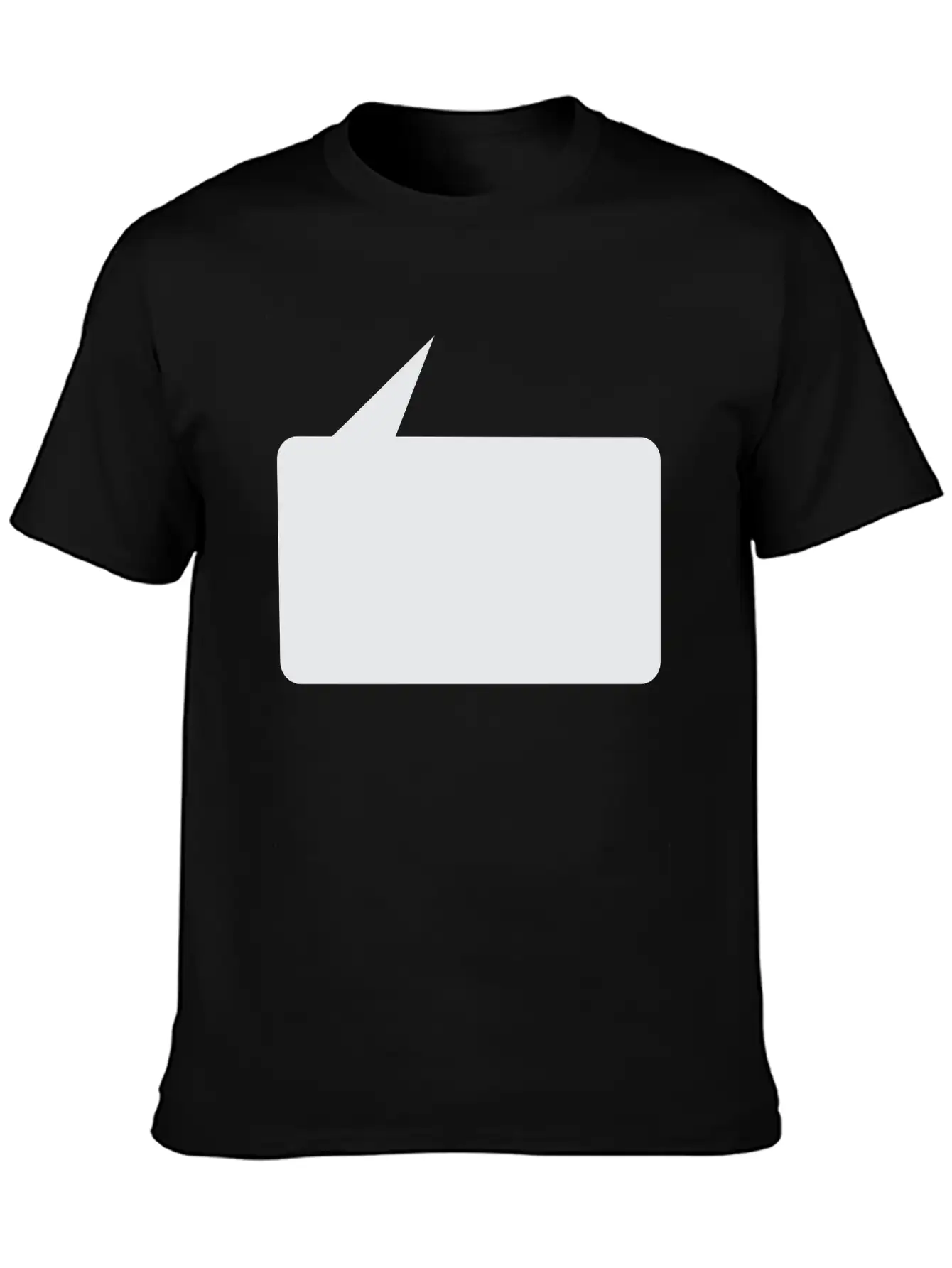 Speech Bubble Balloon, Square Small_1c Essential Cotton Tee For Daily Outfits ¨C Unisex Style