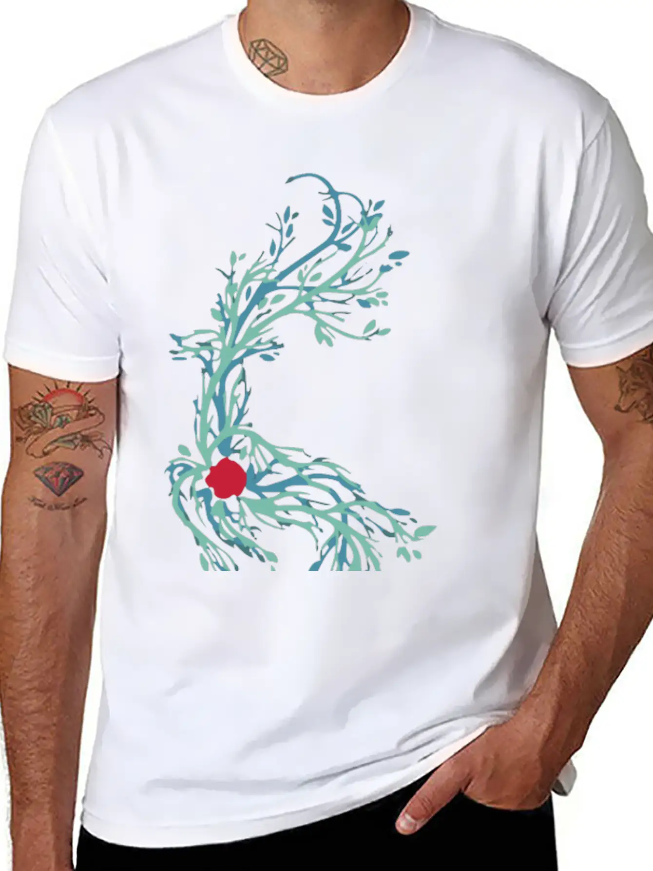 Spirit Vines Basic Graphic T-Shirt ¨C Daily Comfort In Soft Cotton