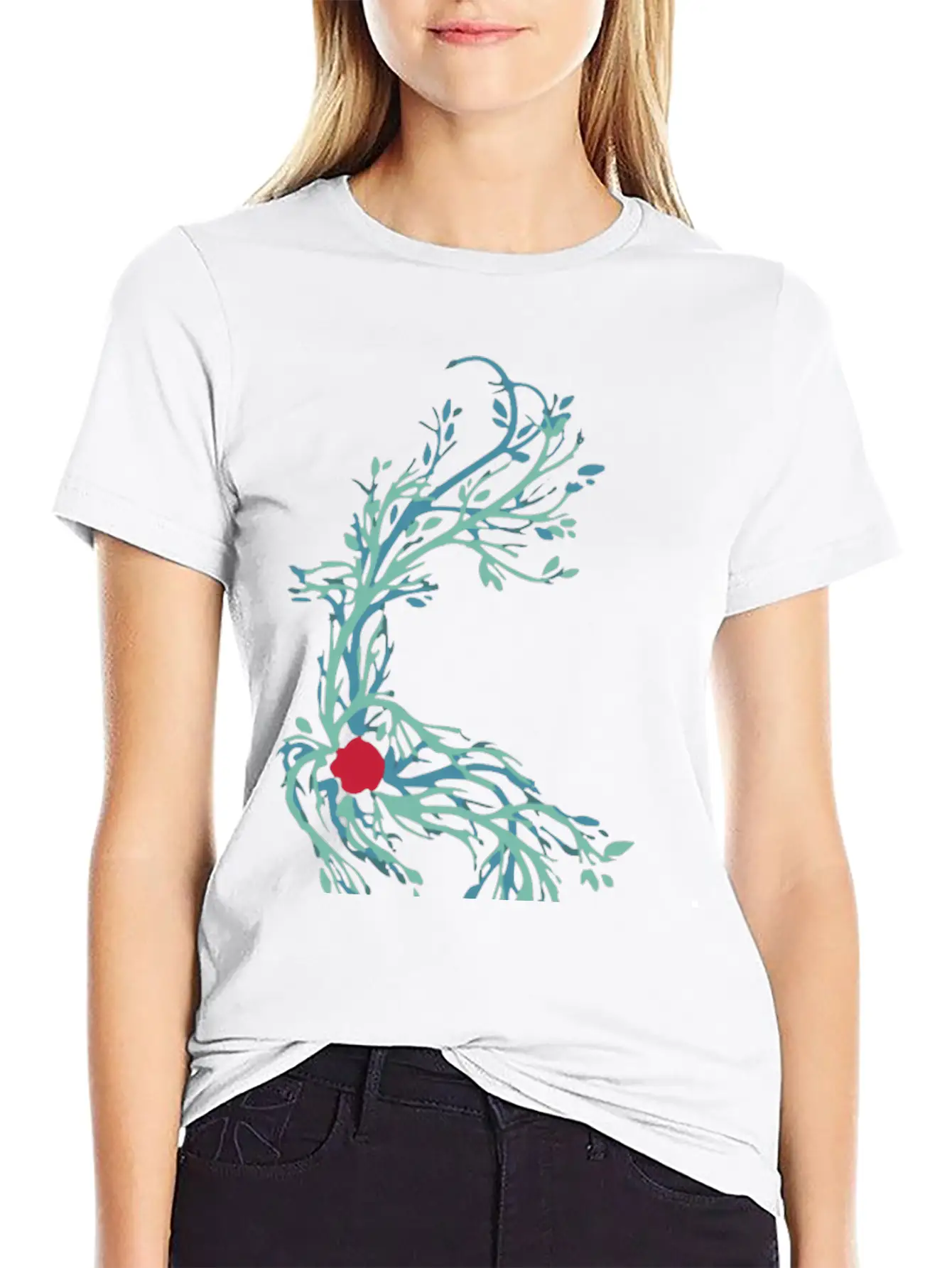 Spirit Vines Basic Graphic T-Shirt ¨C Daily Comfort In Soft Cotton
