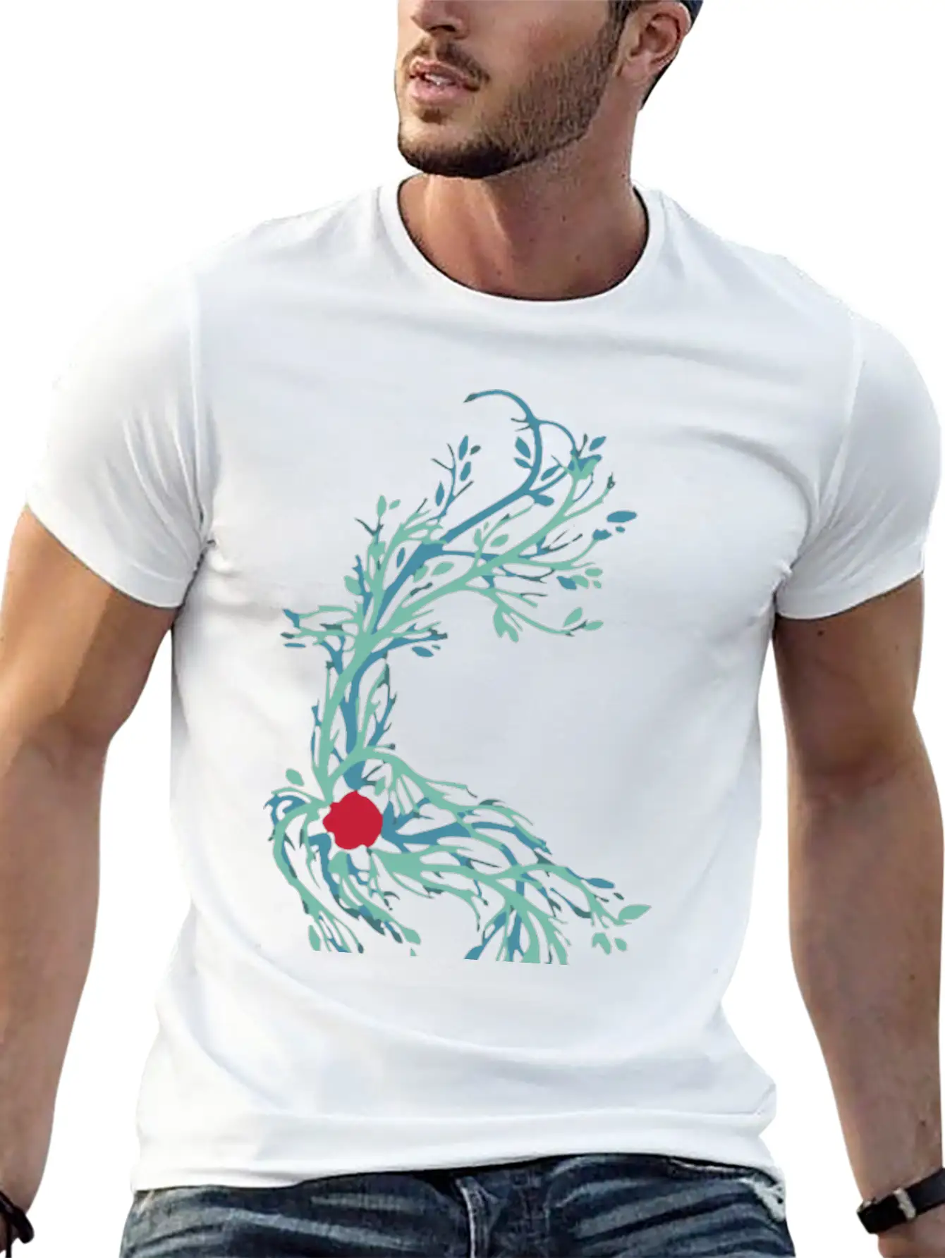 Spirit Vines Basic Graphic T-Shirt ¨C Daily Comfort In Soft Cotton