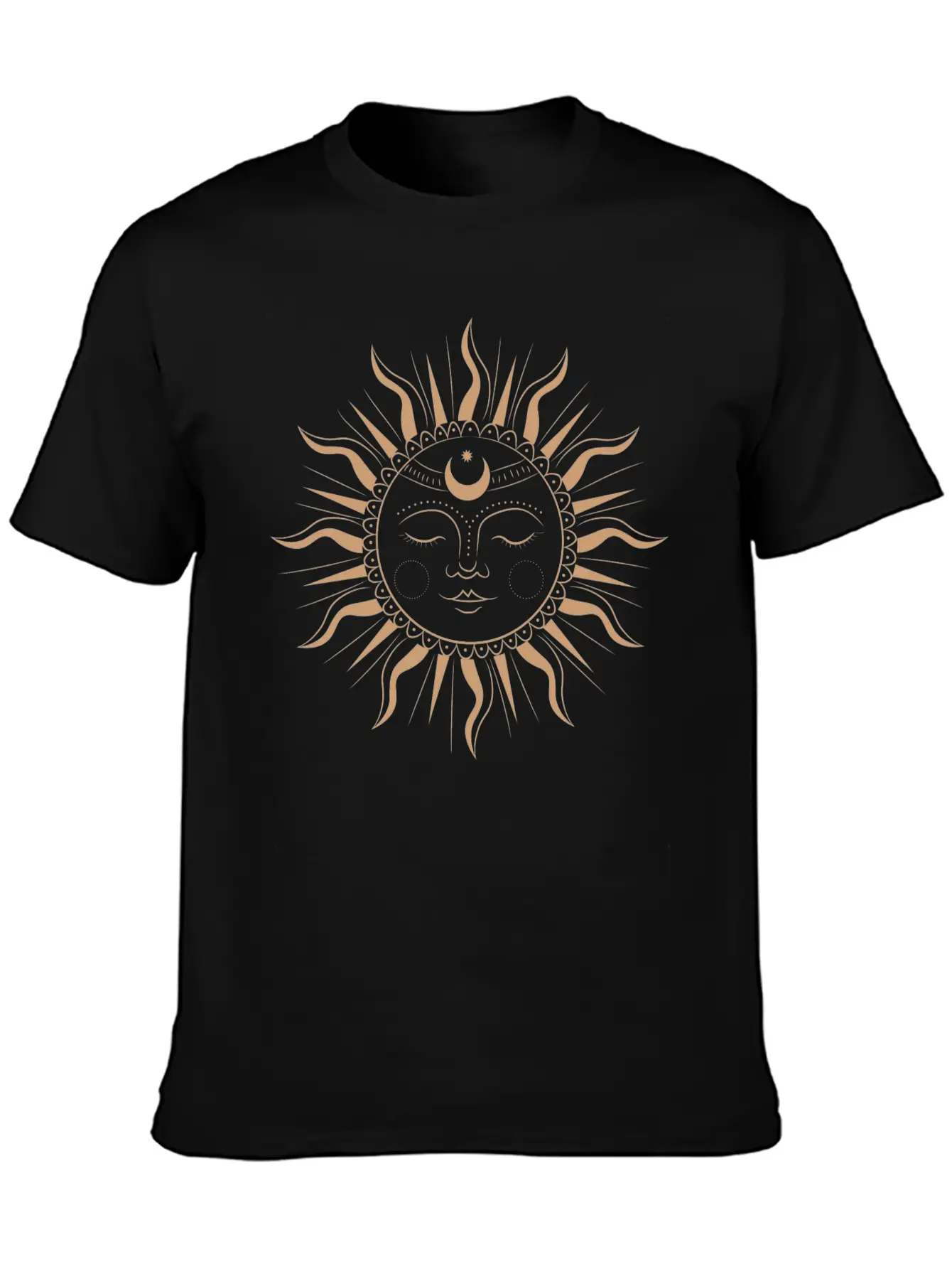 Spiritual Sun Basic Graphic T-Shirt ¨C Daily Comfort In Soft Cotton