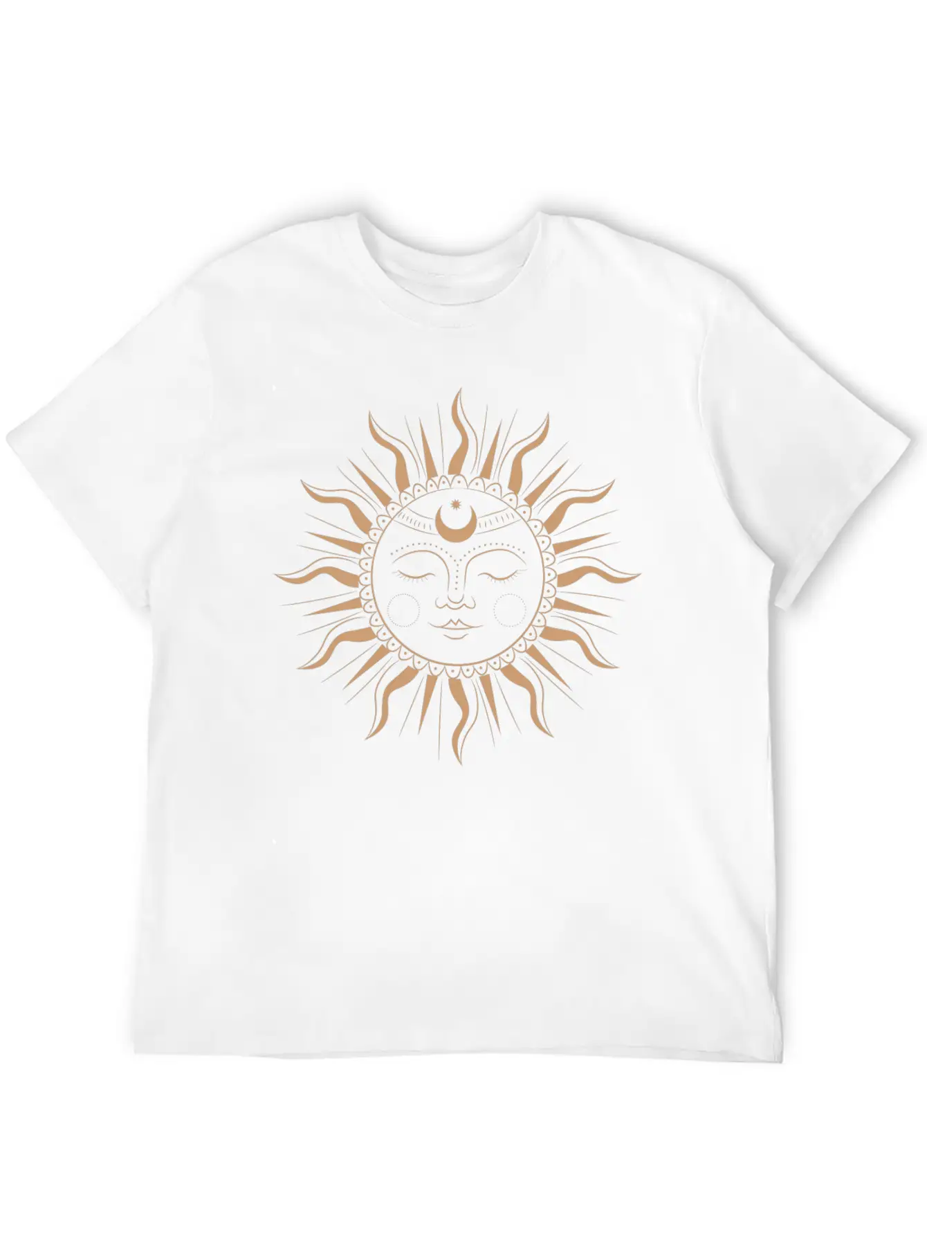 Spiritual Sun Basic Graphic T-Shirt ¨C Daily Comfort In Soft Cotton