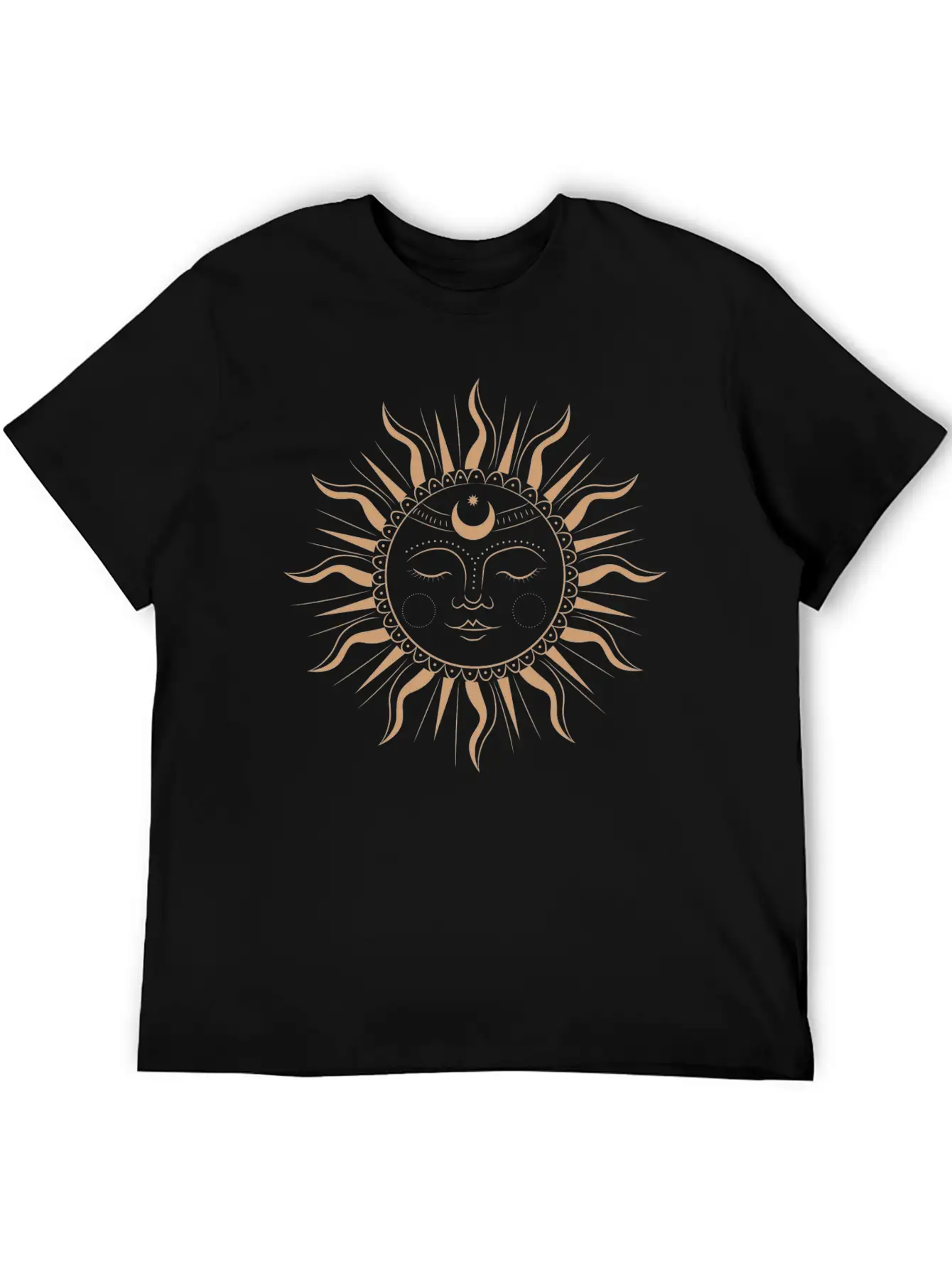 Spiritual Sun Basic Graphic T-Shirt ¨C Daily Comfort In Soft Cotton