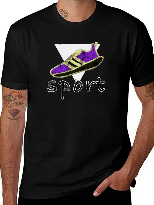 Sport Shoe Running Basic Graphic T-Shirt ¨C Daily Comfort In Soft Cotton