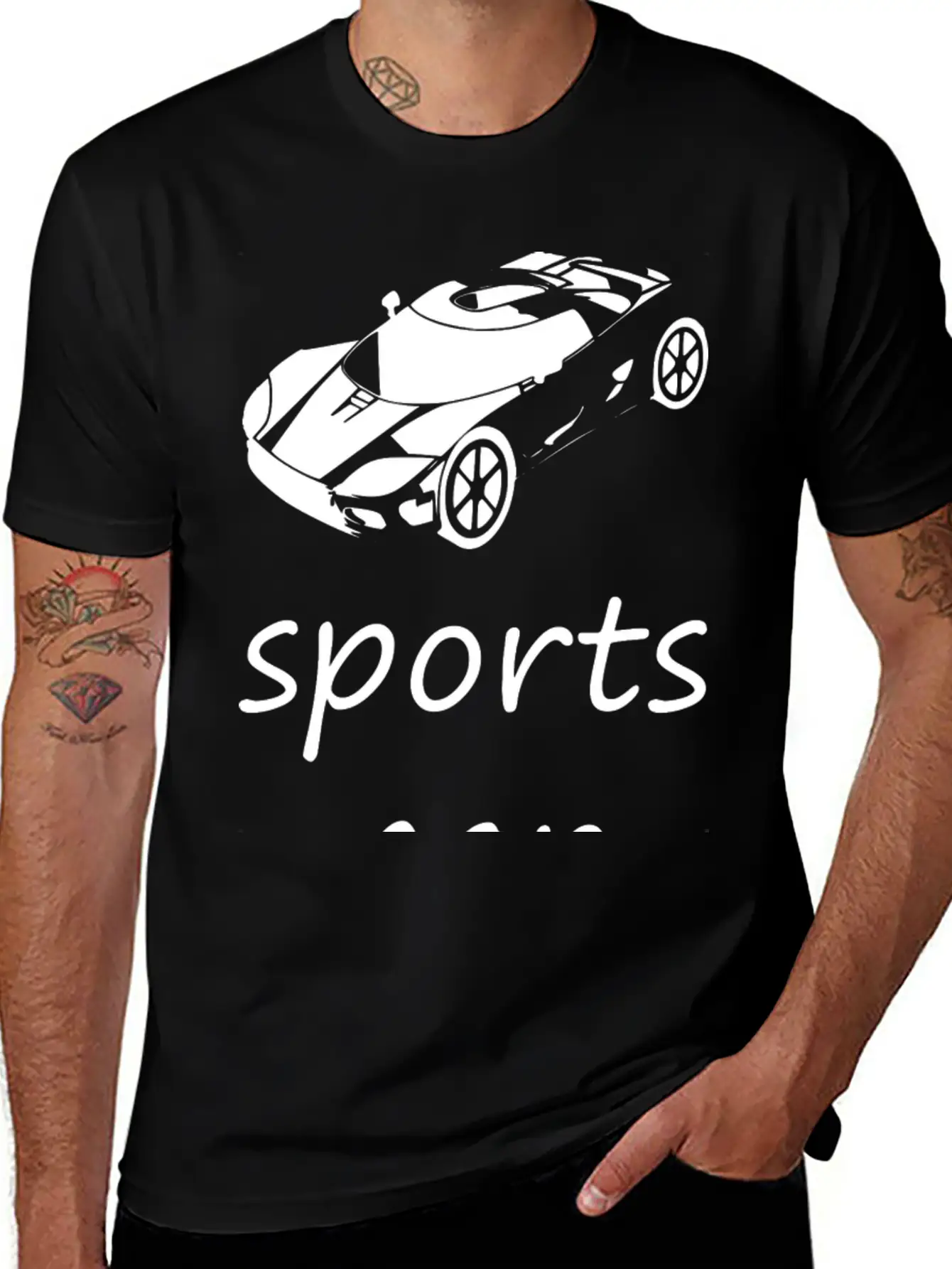 Sports Car Basic Graphic T-Shirt ¨C Daily Comfort In Soft Cotton