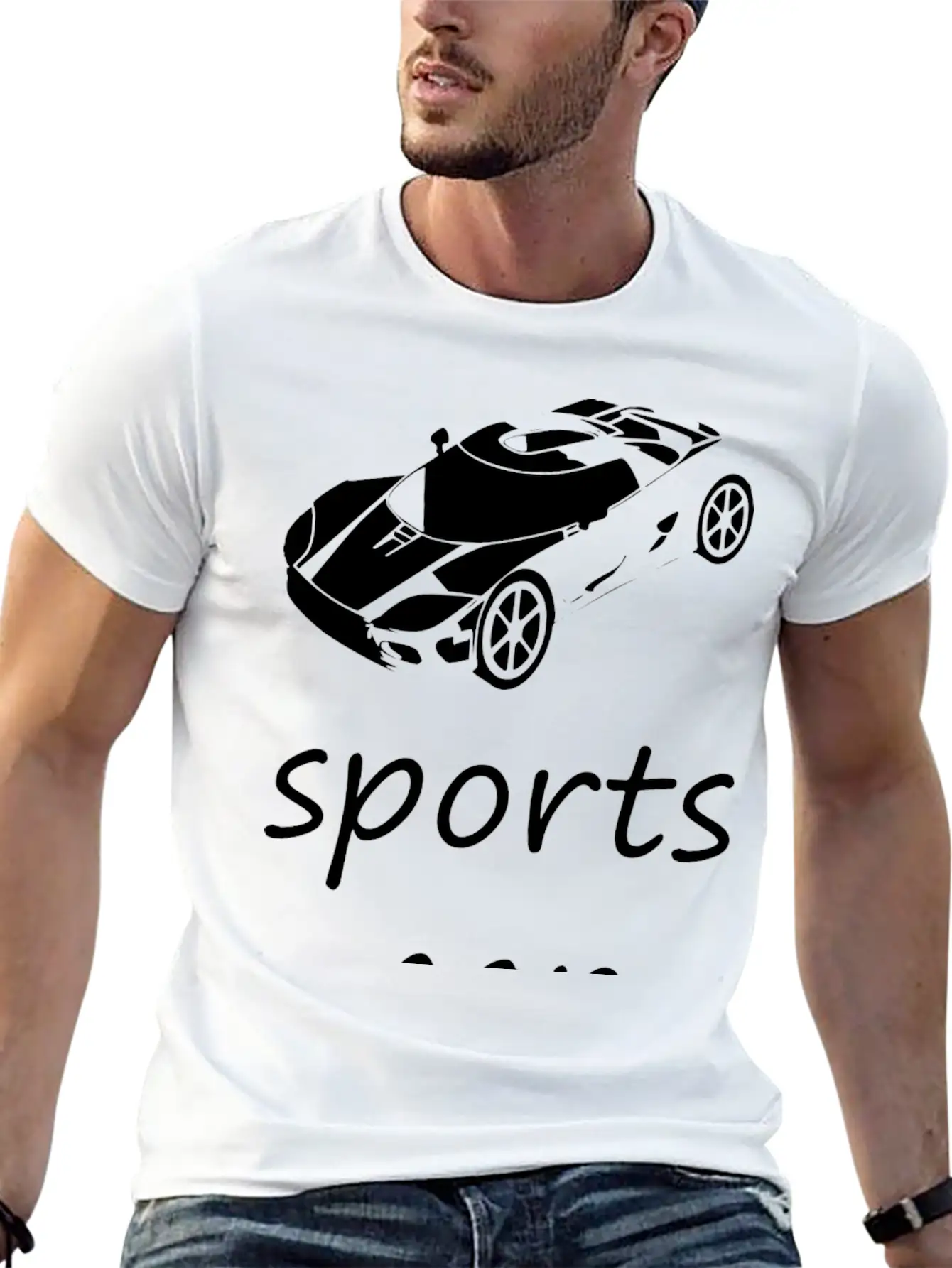 Sports Car Basic Graphic T-Shirt ¨C Daily Comfort In Soft Cotton