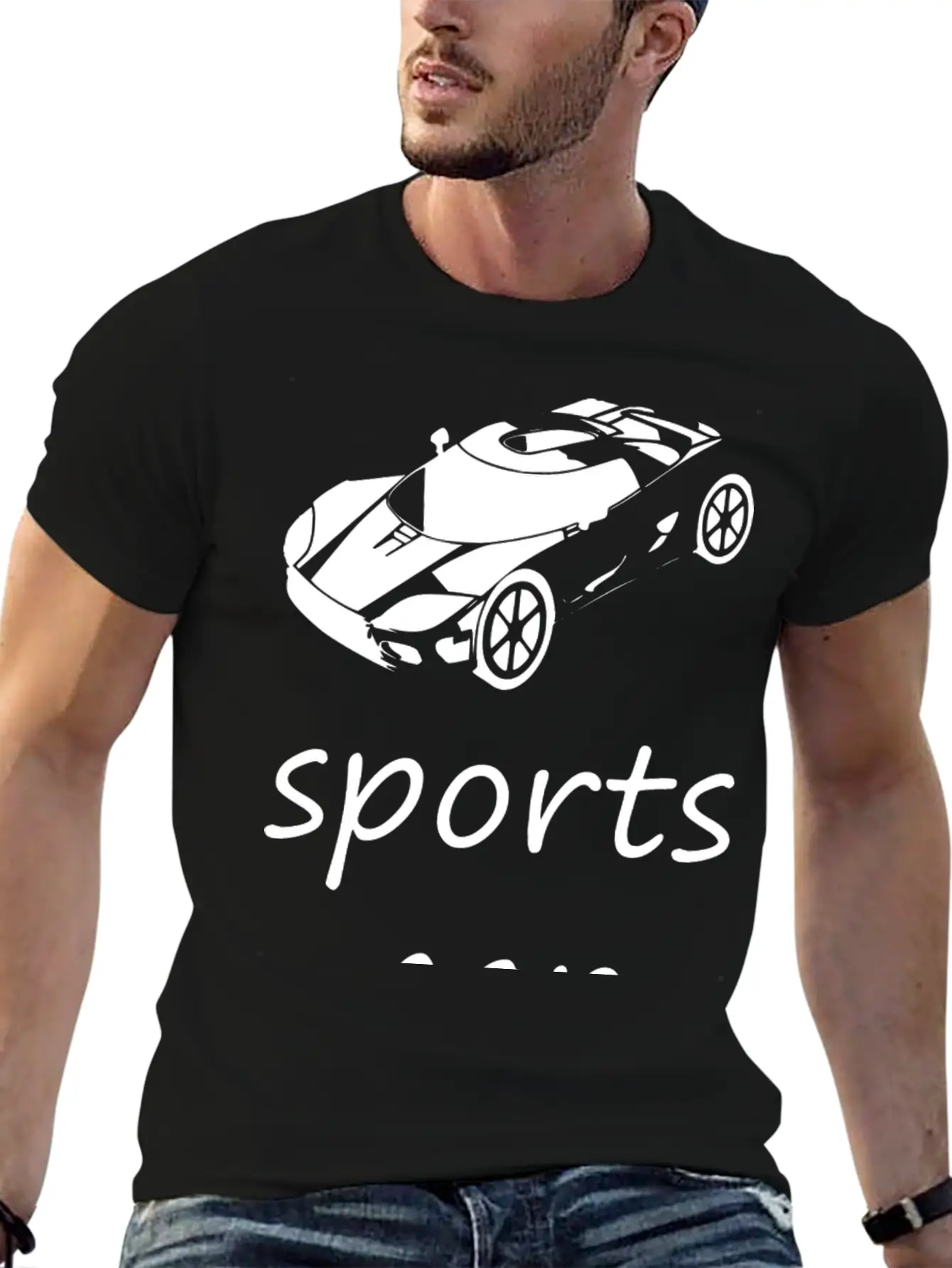 Sports Car Basic Graphic T-Shirt ¨C Daily Comfort In Soft Cotton