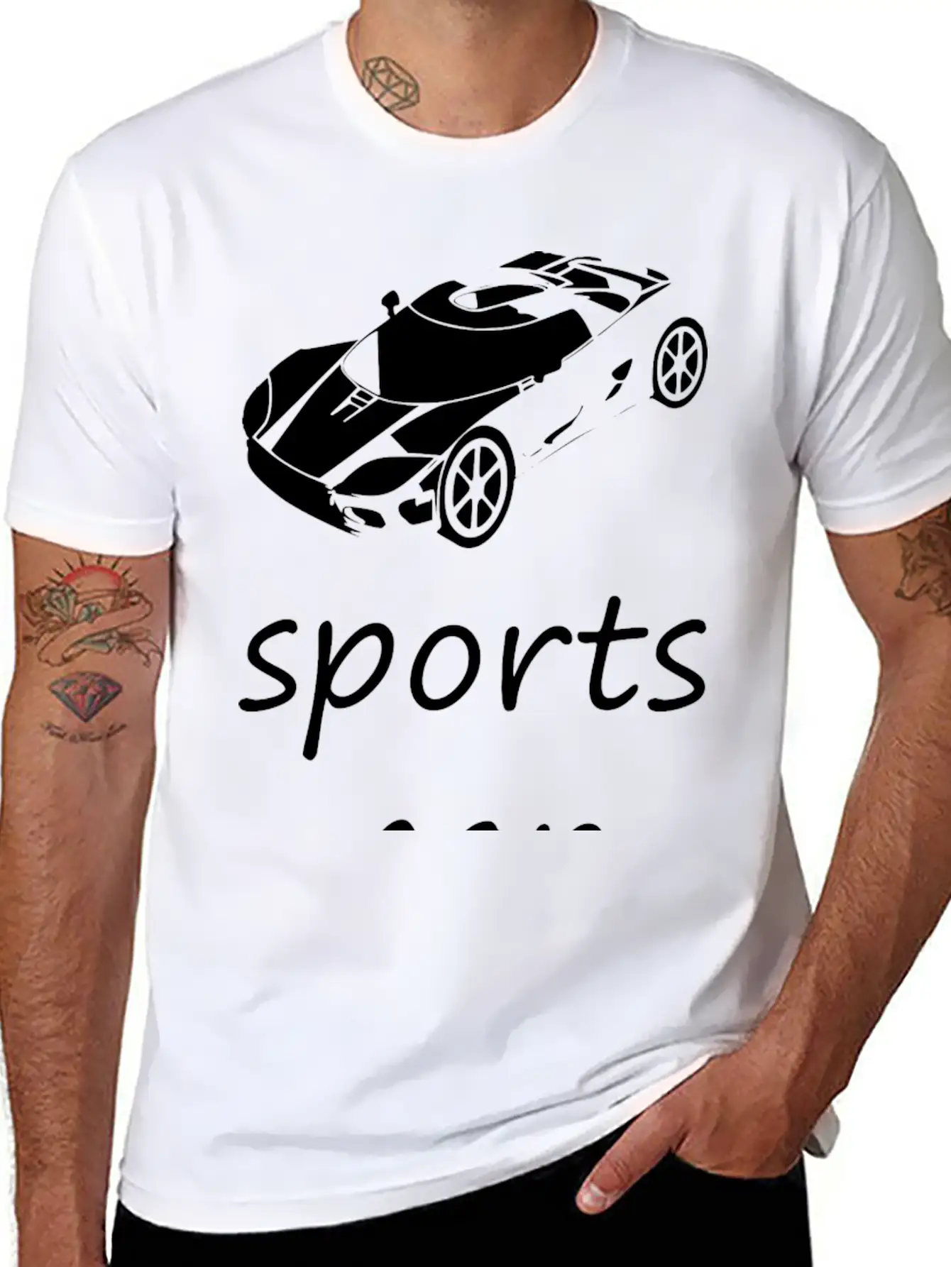 Sports Car Basic Graphic T-Shirt ¨C Daily Comfort In Soft Cotton