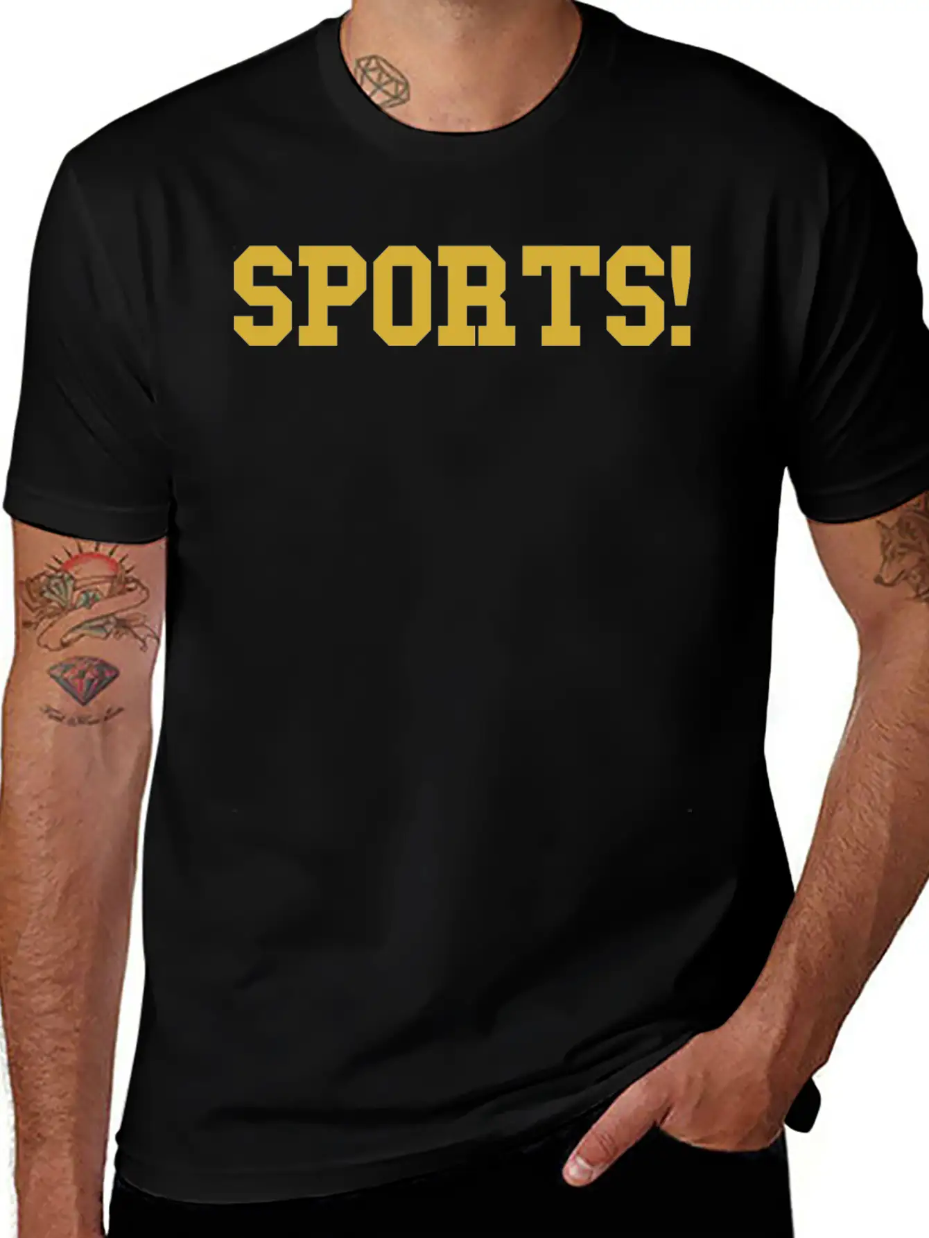 Sports Gold Essential Cotton Tee For Daily Outfits ¨C Unisex Style