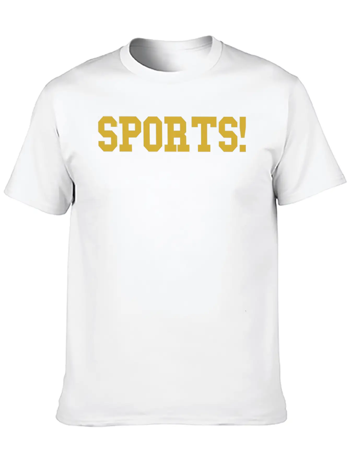 Sports Gold Essential Cotton Tee For Daily Outfits ¨C Unisex Style