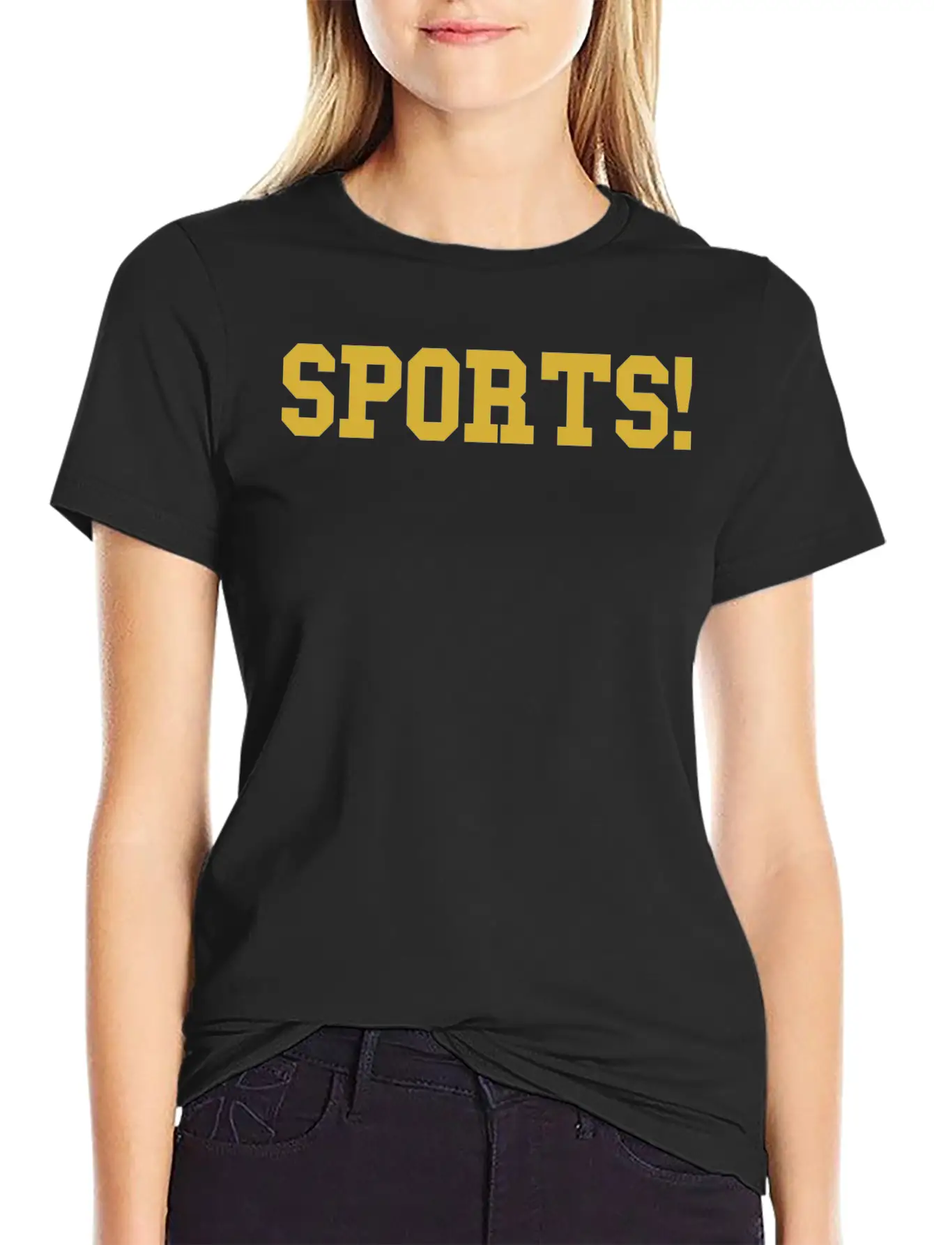 Sports Gold Essential Cotton Tee For Daily Outfits ¨C Unisex Style