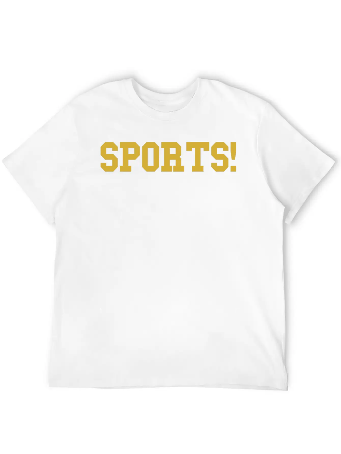Sports Gold Essential Cotton Tee For Daily Outfits ¨C Unisex Style
