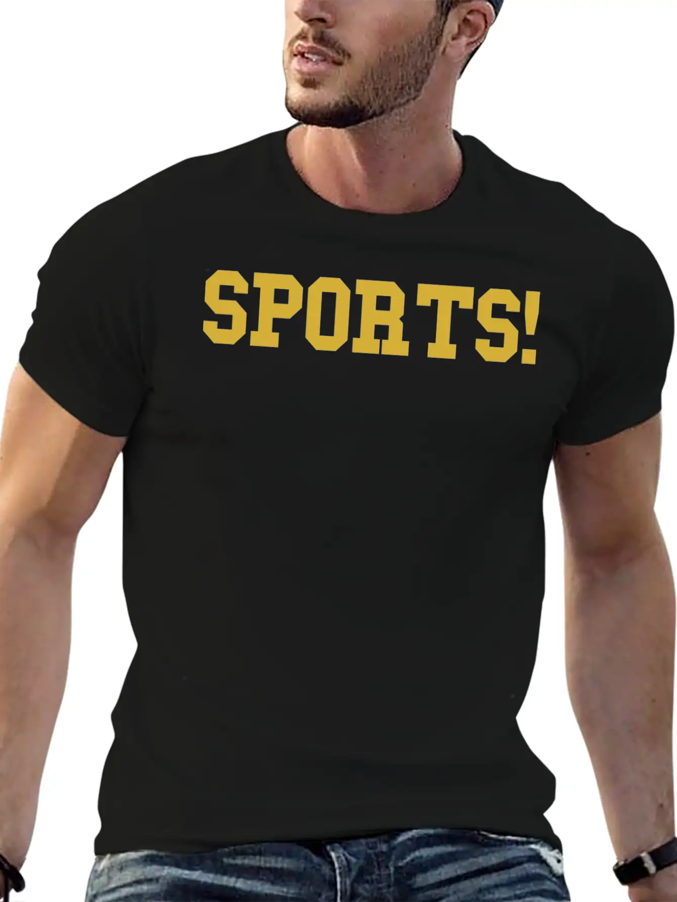 Sports Gold Essential Cotton Tee For Daily Outfits ¨C Unisex Style