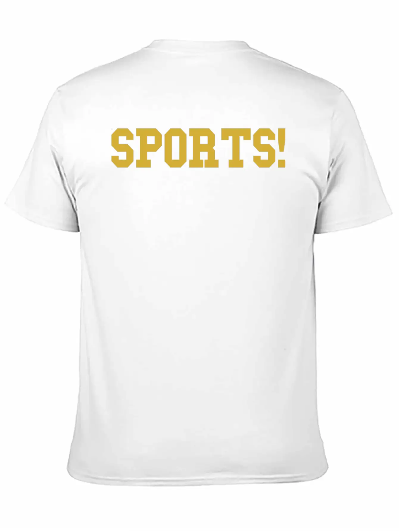 Sports Gold Essential Cotton Tee For Daily Outfits ¨C Unisex Style
