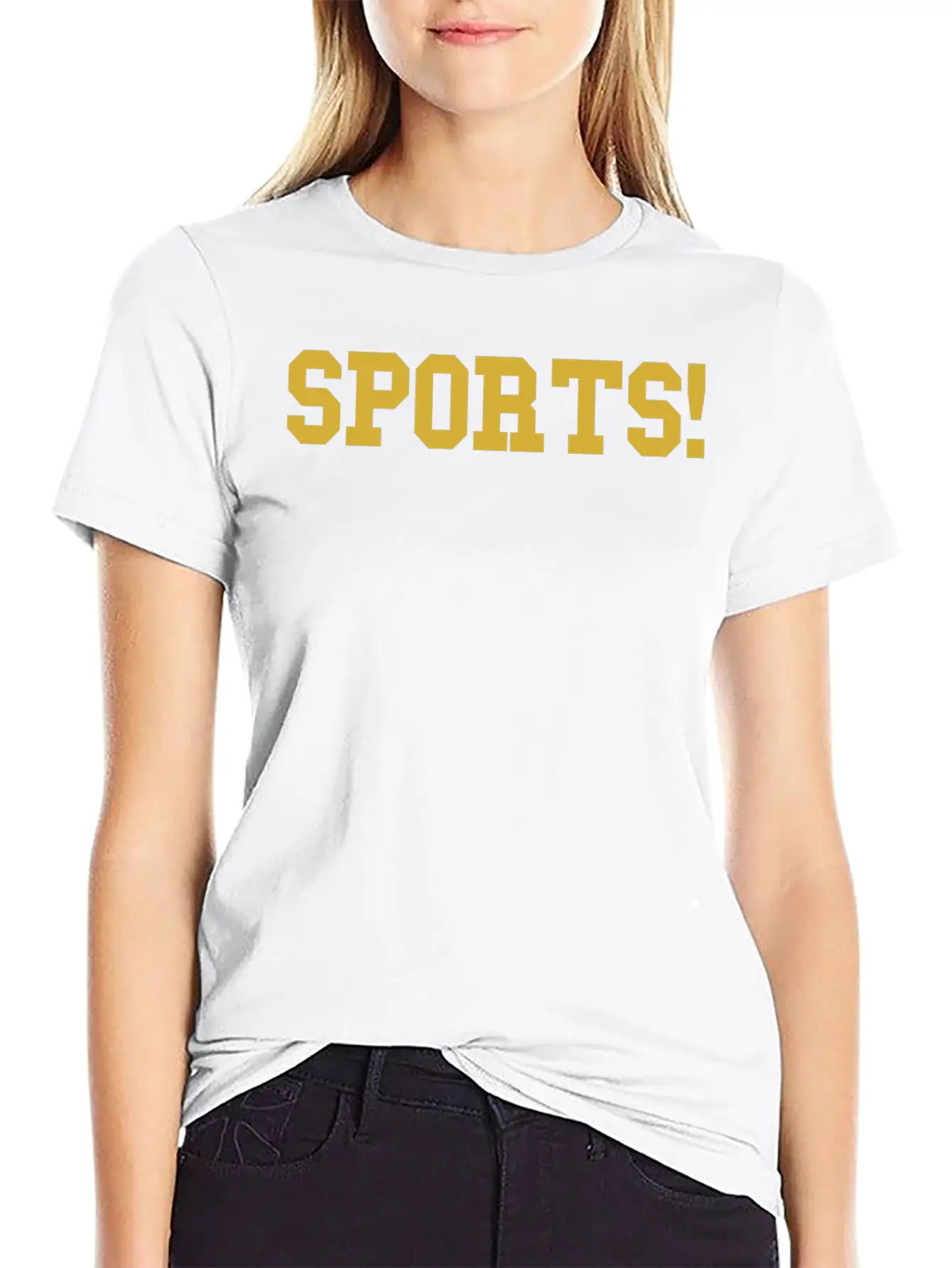 Sports Gold Essential Cotton Tee For Daily Outfits ¨C Unisex Style