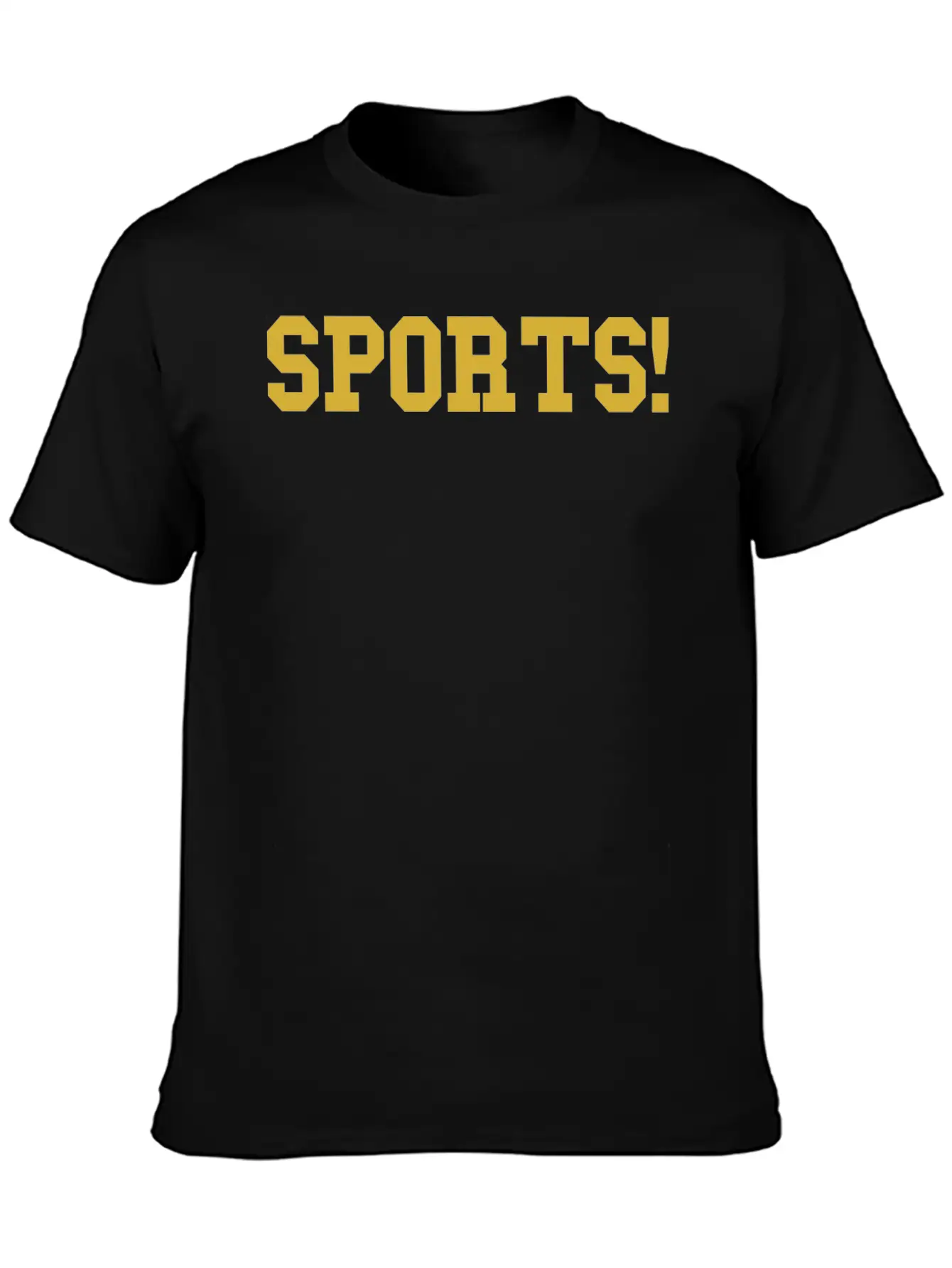 Sports Gold Essential Cotton Tee For Daily Outfits ¨C Unisex Style
