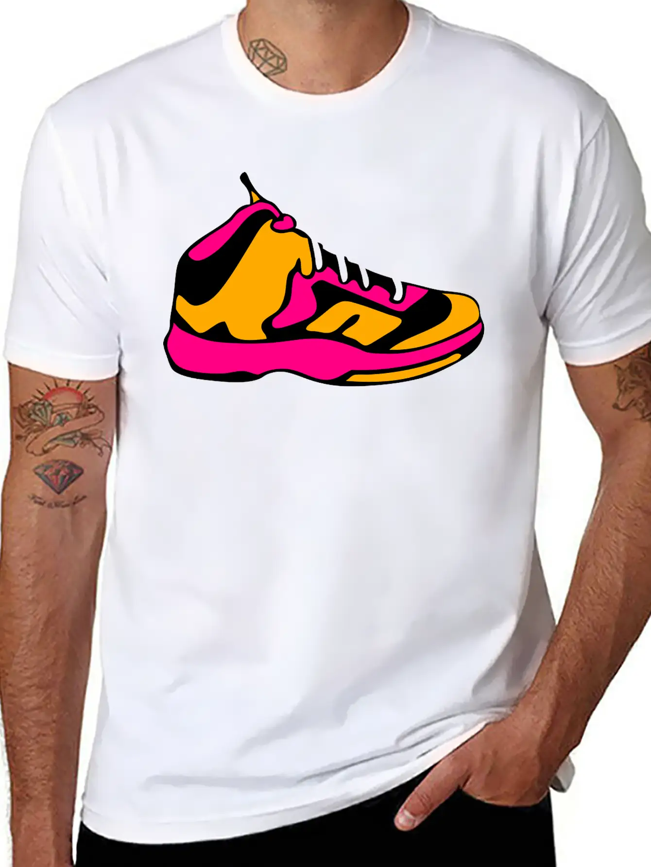 Sports Shoe 2 Soft Cotton Short Sleeve Tee ¨C Unisex Wardrobe Staple