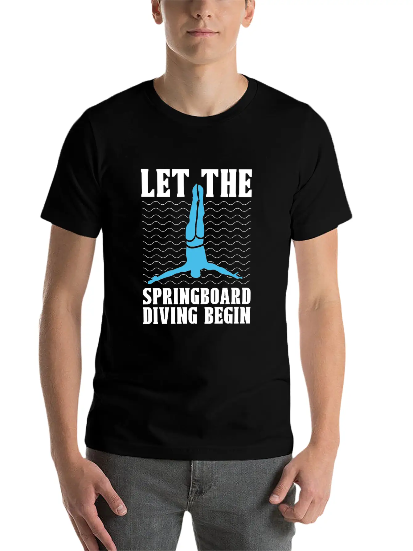 Springboard Diving Basic Graphic T-Shirt ¨C Daily Comfort In Soft Cotton