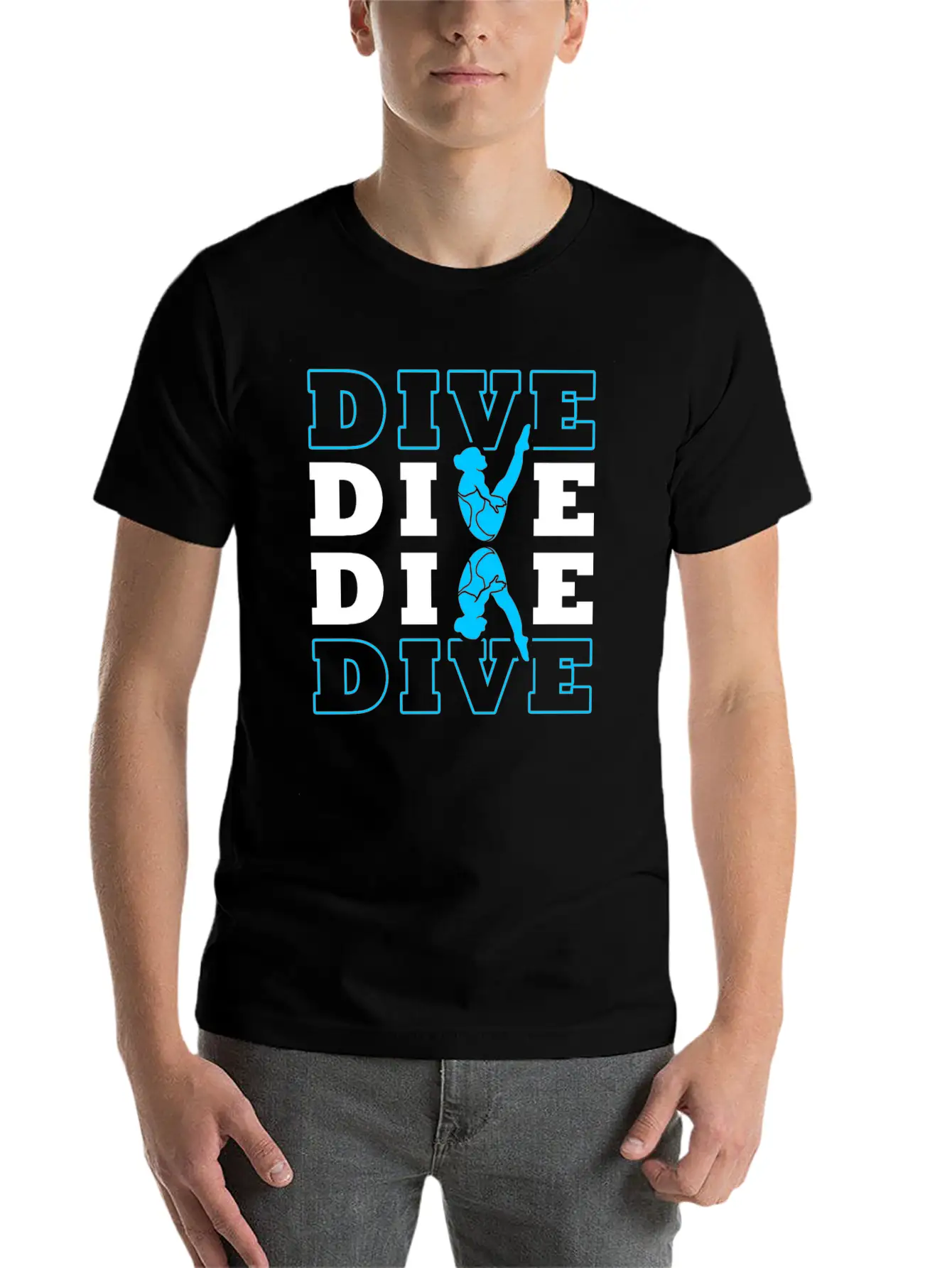 Springboard Diving Essential Cotton Tee For Daily Outfits ¨C Unisex Style