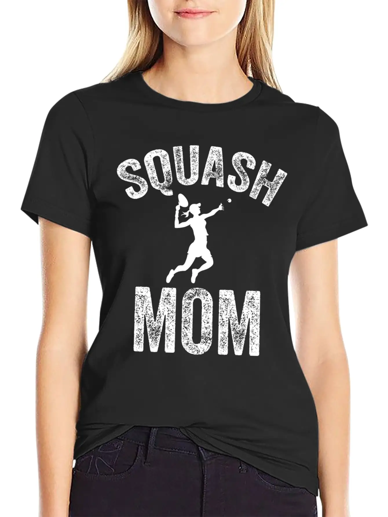 Squash Mom Squash Coach Tournament Essential Cotton Tee For Daily Outfits ¨C Unisex Style