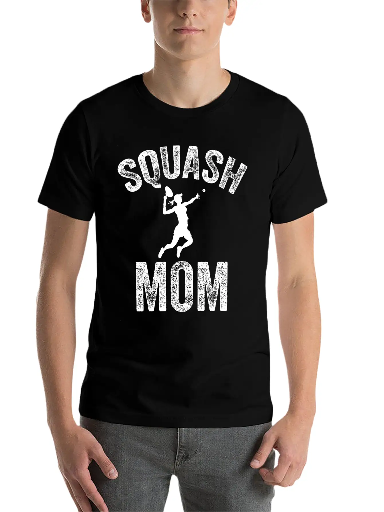Squash Mom Squash Coach Tournament Essential Cotton Tee For Daily Outfits ¨C Unisex Style