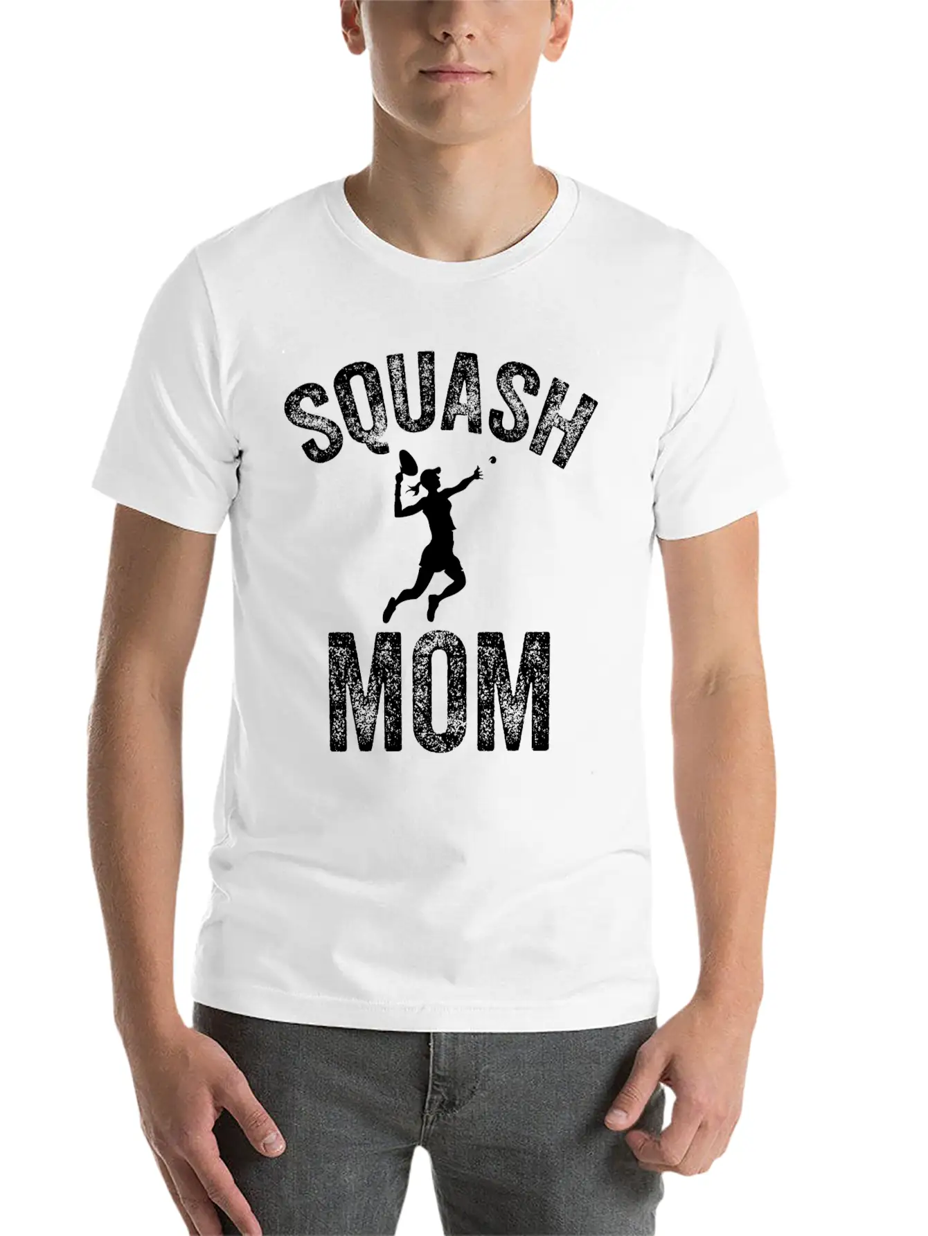 Squash Mom Squash Coach Tournament Essential Cotton Tee For Daily Outfits ¨C Unisex Style