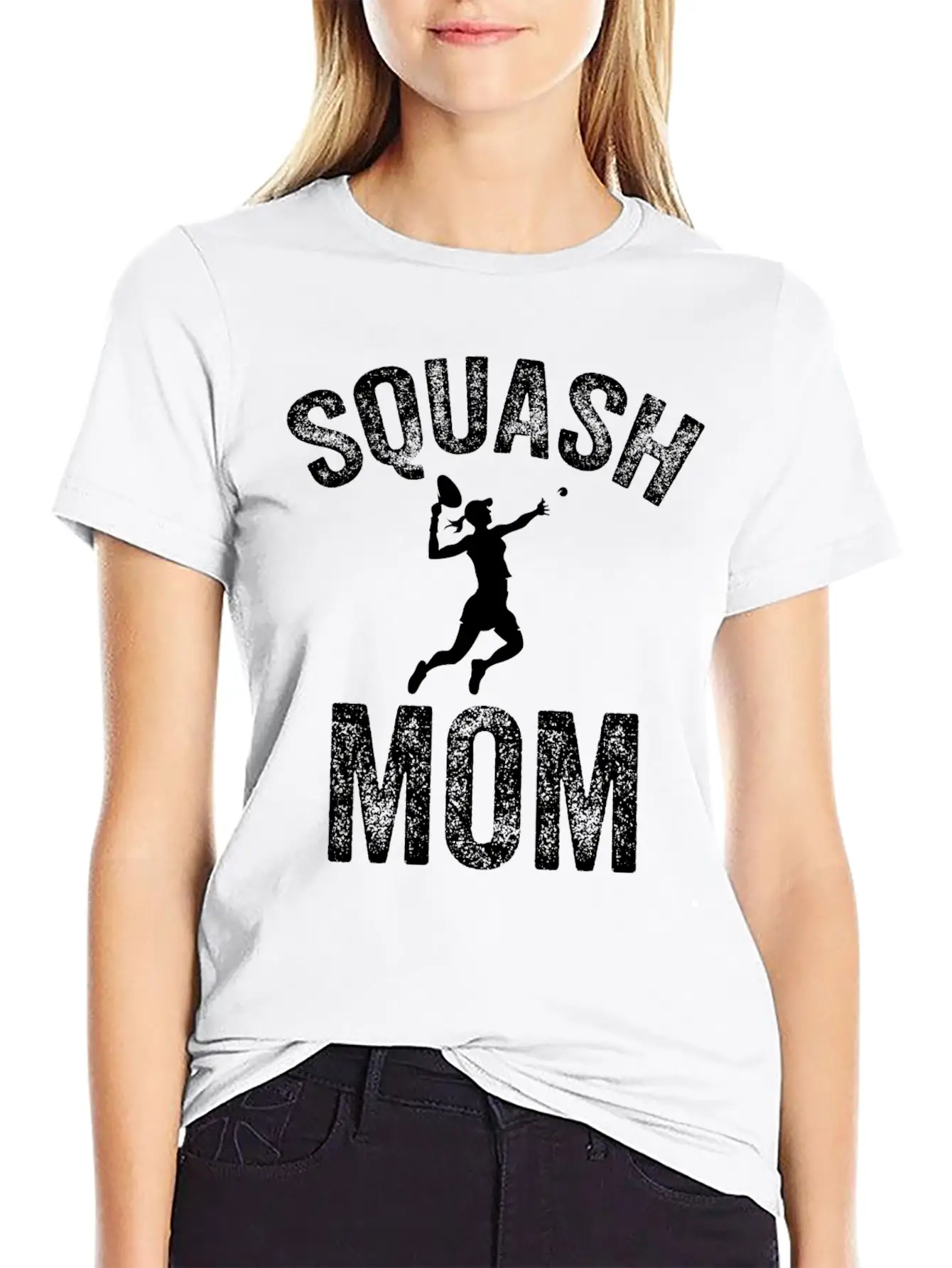 Squash Mom Squash Coach Tournament Essential Cotton Tee For Daily Outfits ¨C Unisex Style