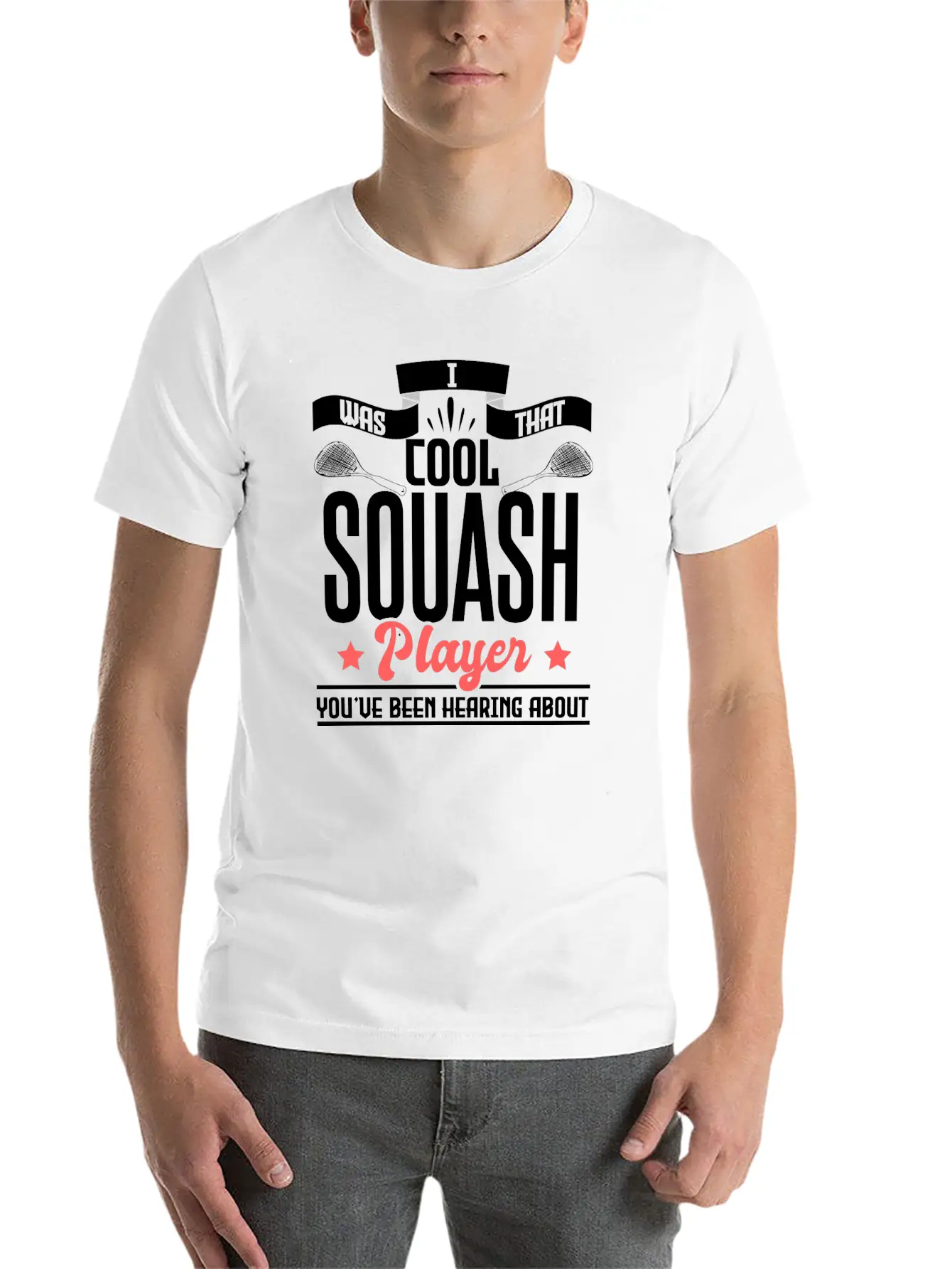 Squash Player Tournament Gift Idea Essential Cotton Tee For Daily Outfits ¨C Unisex Style