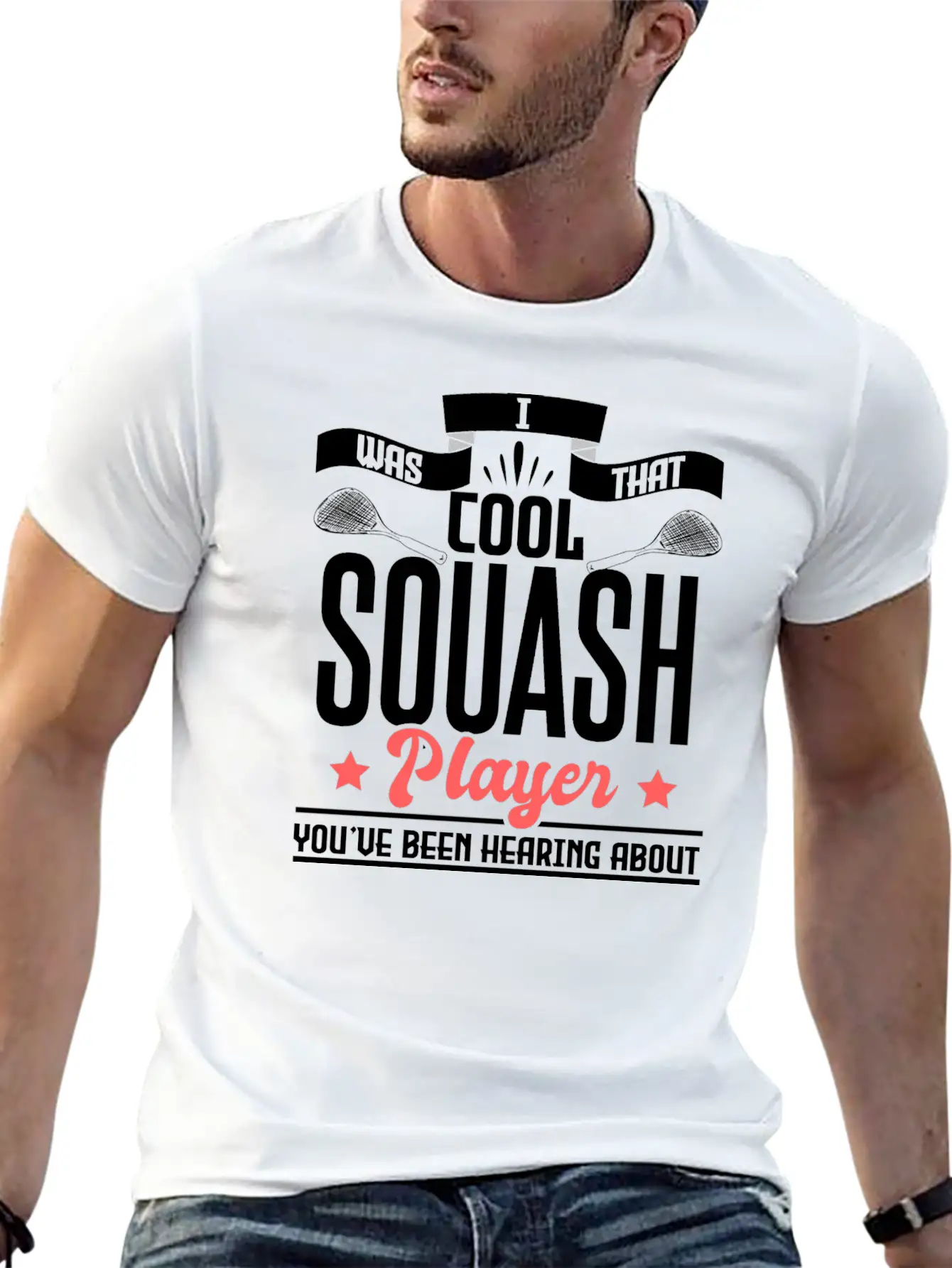 Squash Player Tournament Gift Idea Essential Cotton Tee For Daily Outfits ¨C Unisex Style