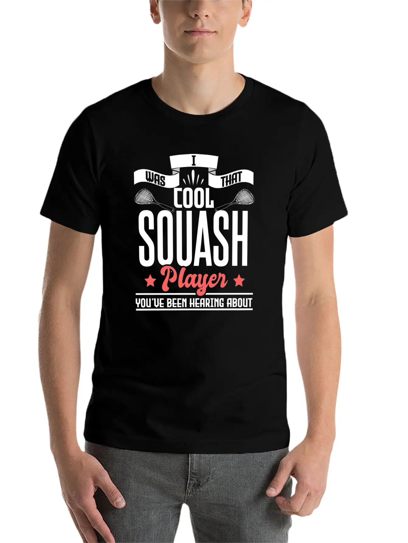 Squash Player Tournament Gift Idea Essential Cotton Tee For Daily Outfits ¨C Unisex Style