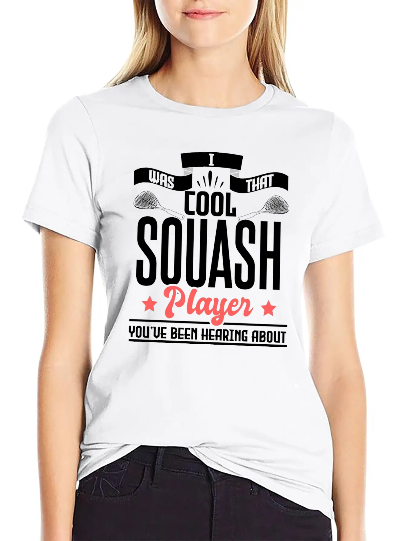 Squash Player Tournament Gift Idea Essential Cotton Tee For Daily Outfits ¨C Unisex Style
