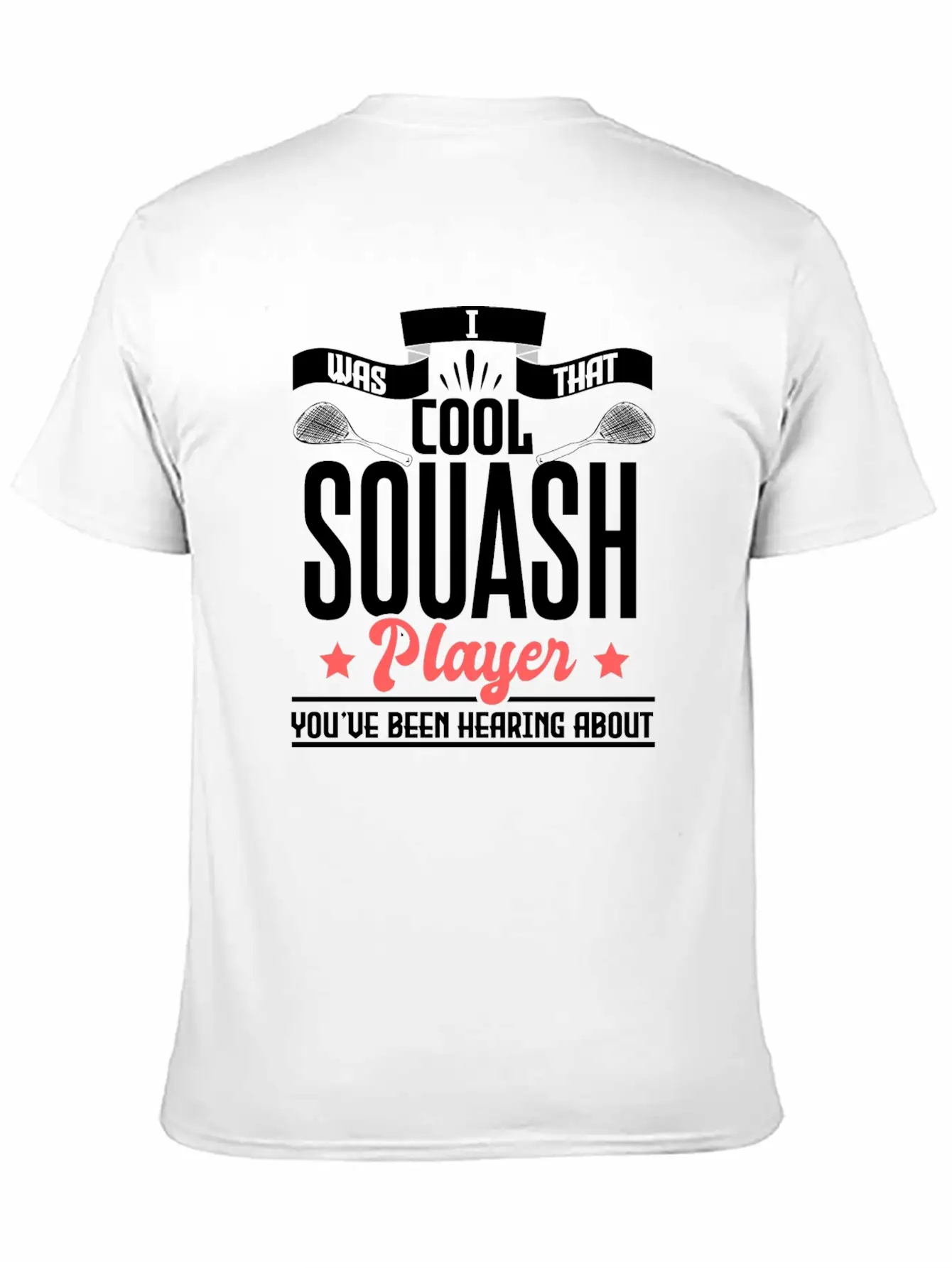 Squash Player Tournament Gift Idea Essential Cotton Tee For Daily Outfits ¨C Unisex Style