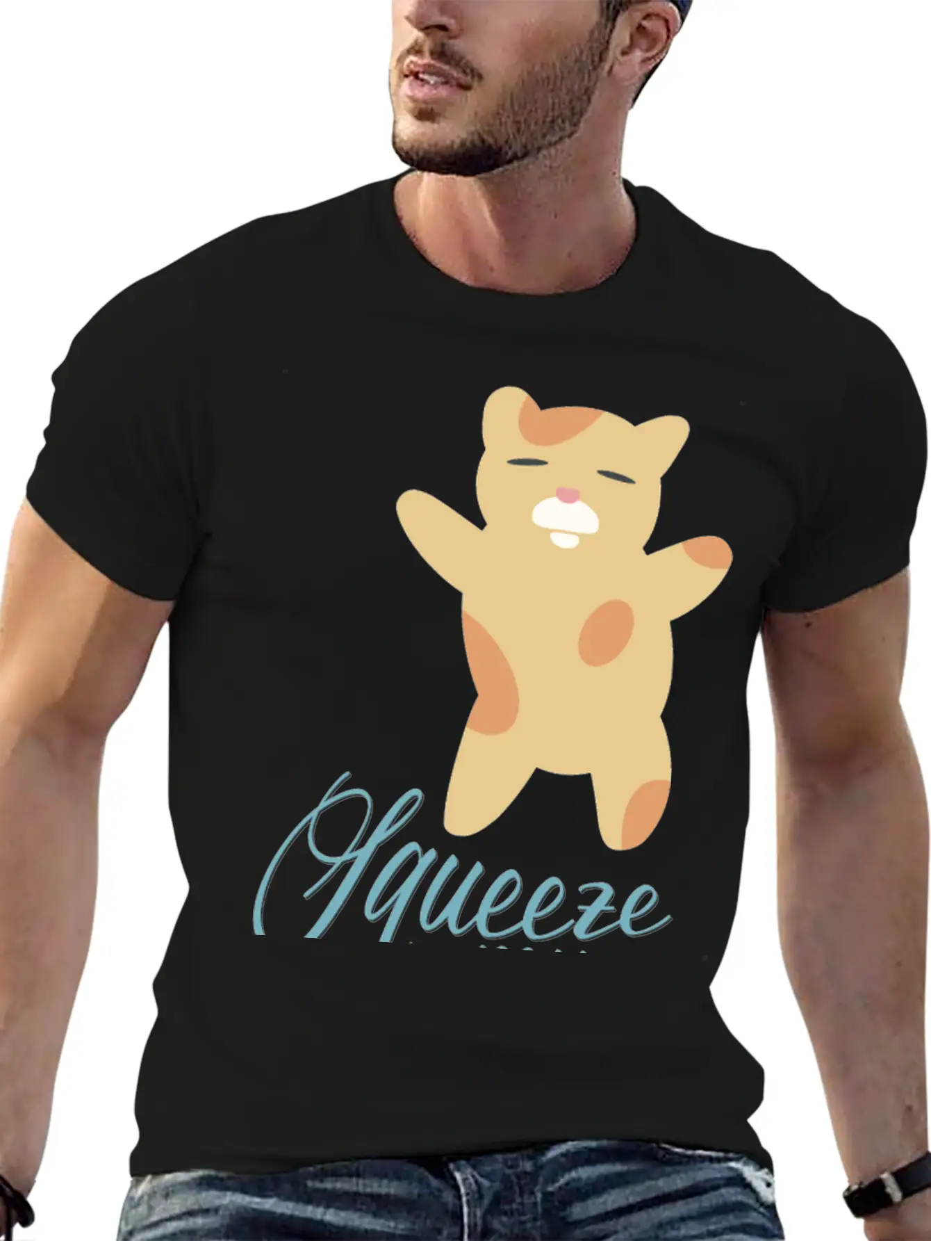 Squeeze My Body Essential Cotton Tee For Daily Outfits ¨C Unisex Style