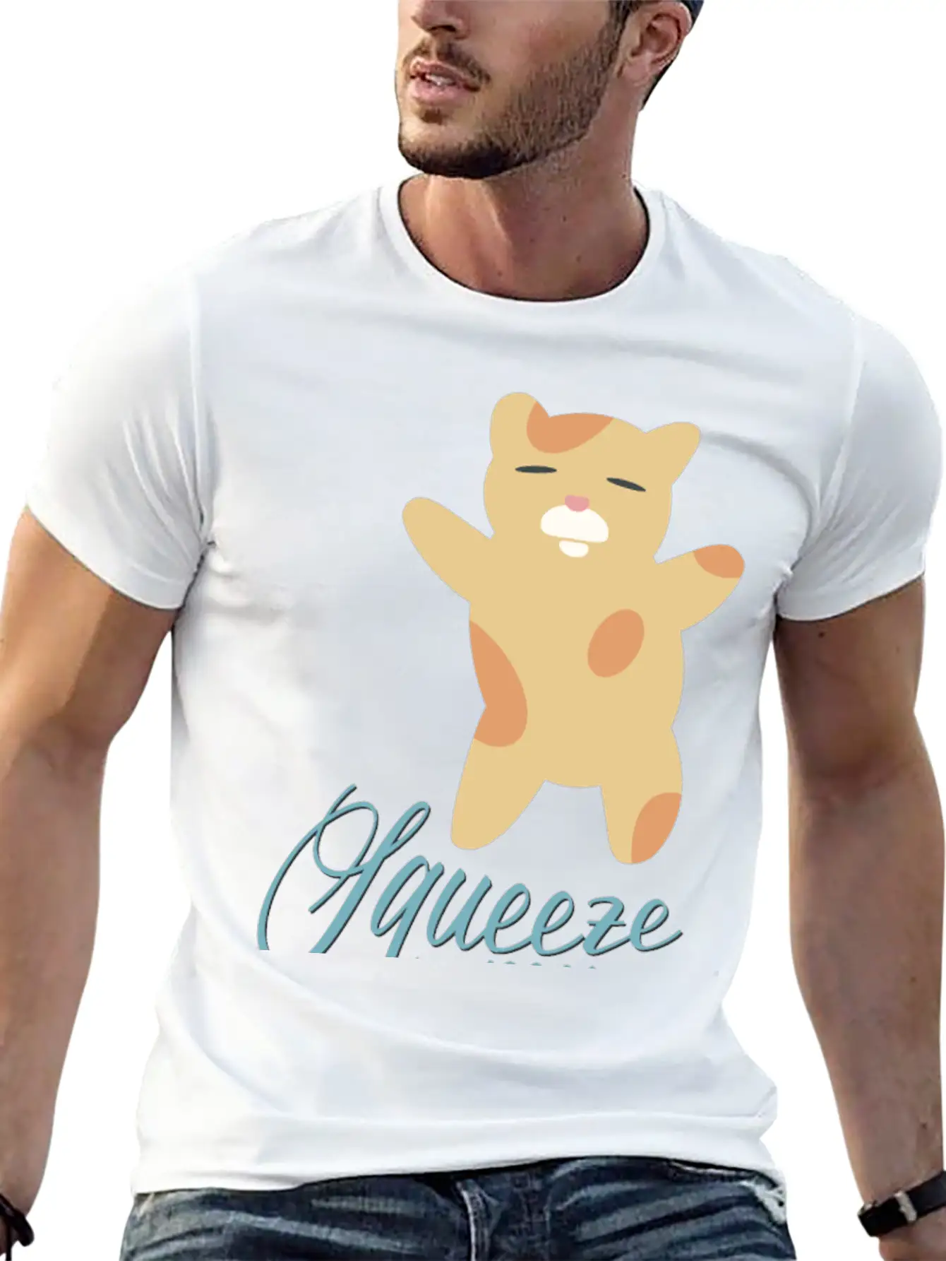 Squeeze My Body Essential Cotton Tee For Daily Outfits ¨C Unisex Style