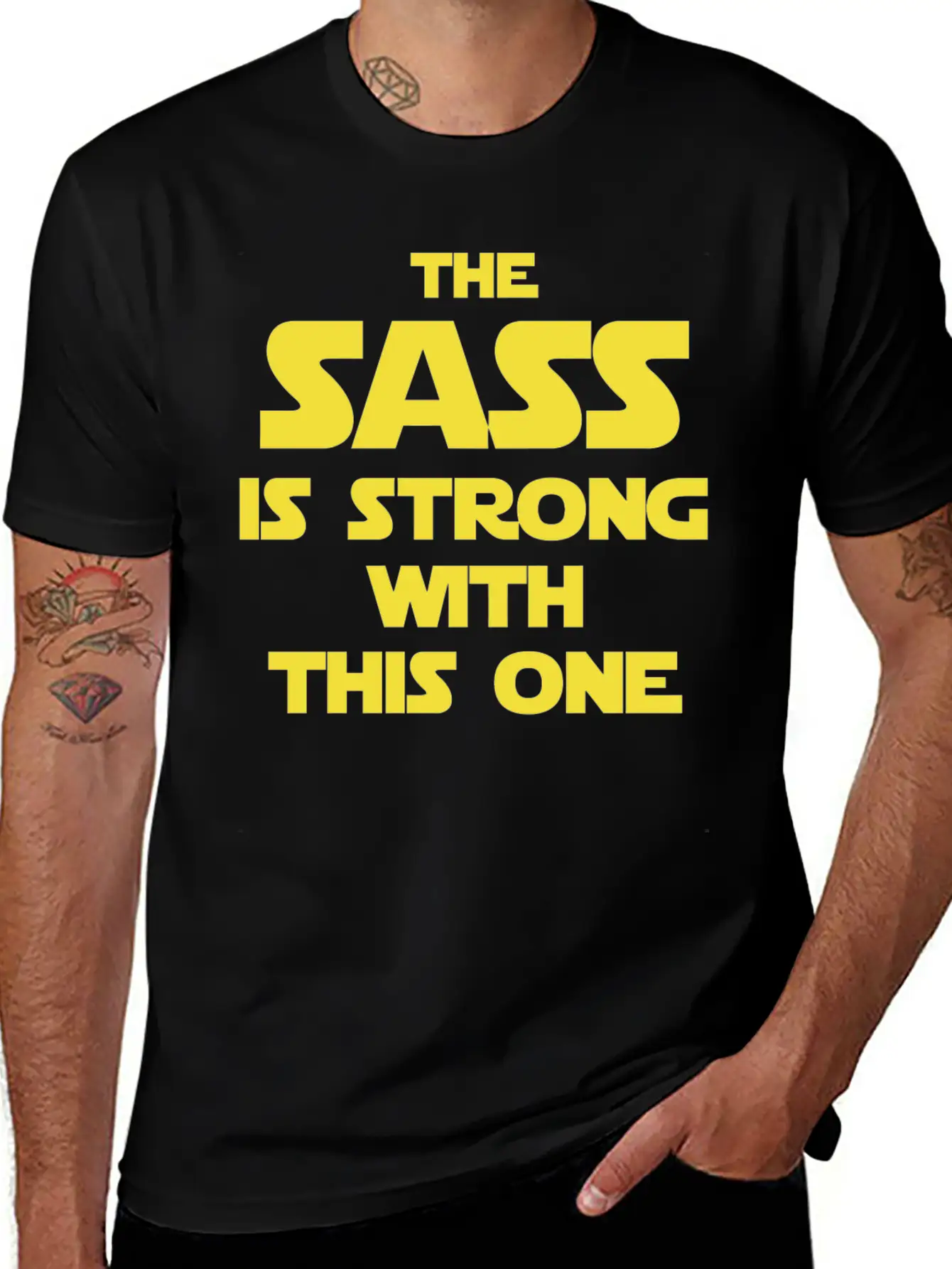 Star Wars - The Sass Is Strong Star Wars Basic Graphic T-Shirt ¨C Daily Comfort In Soft Cotton